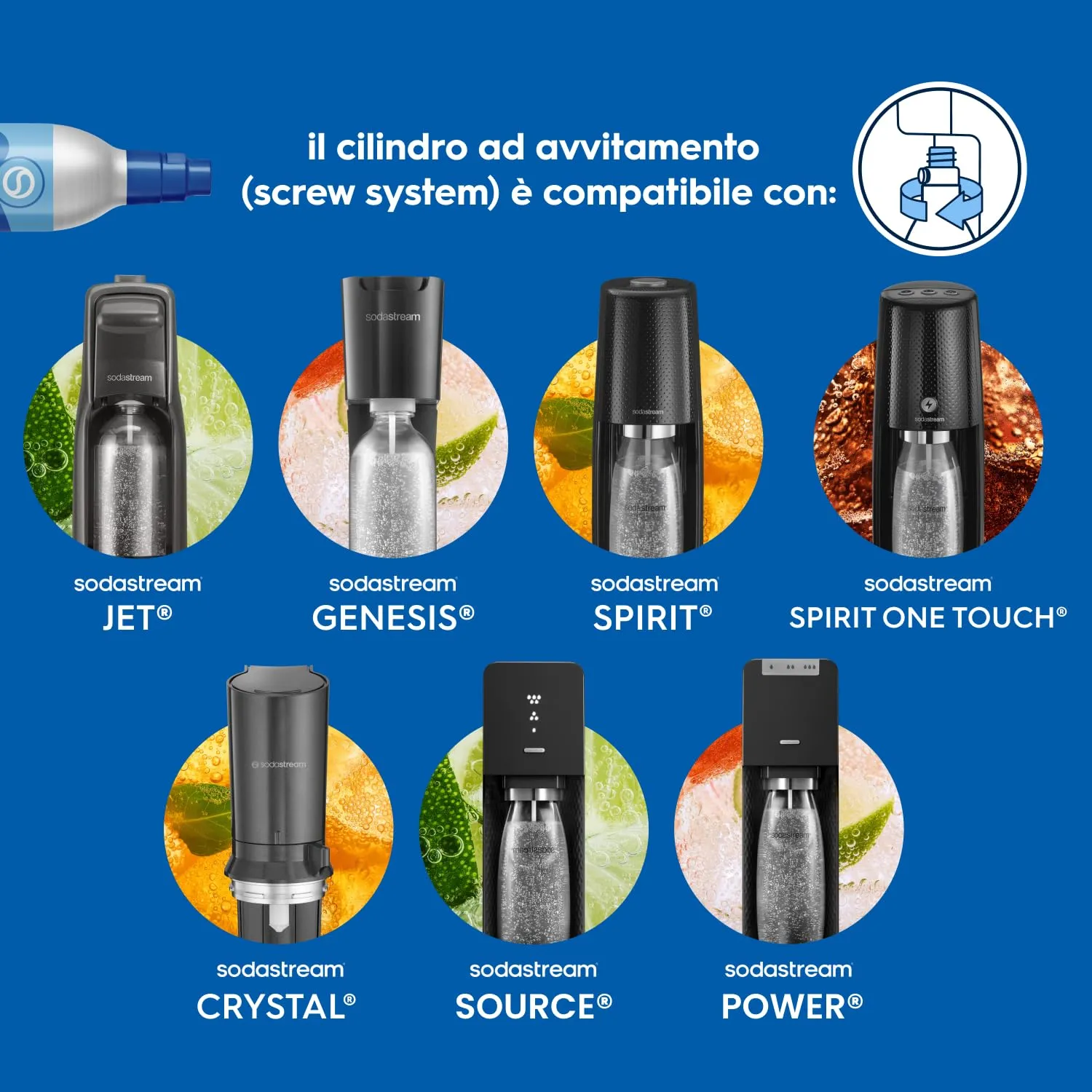 SodaStream Cilindro CO2 a vite, 60L - immagine 5