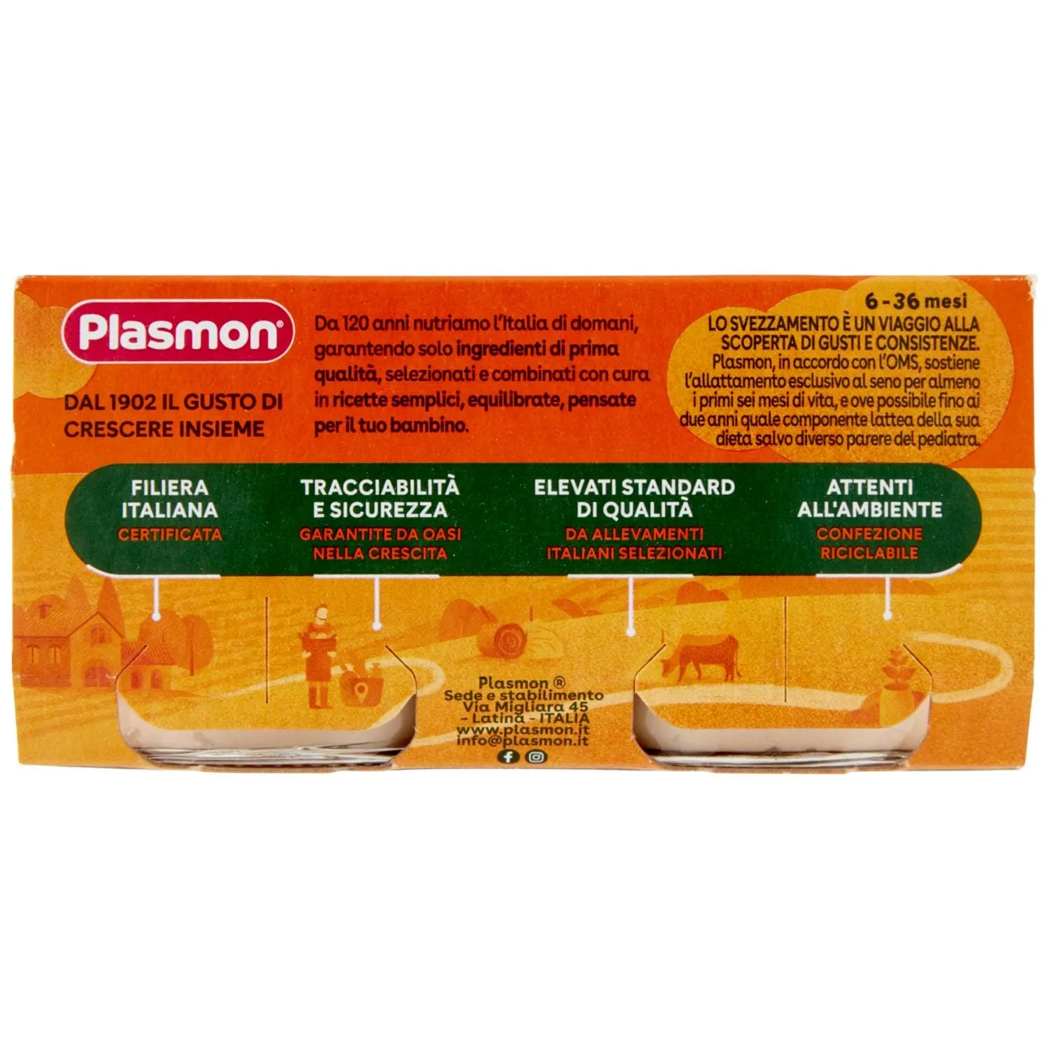 Plasmon Omogeneizzato Vitello Prosciutto 2x80g - immagine 3