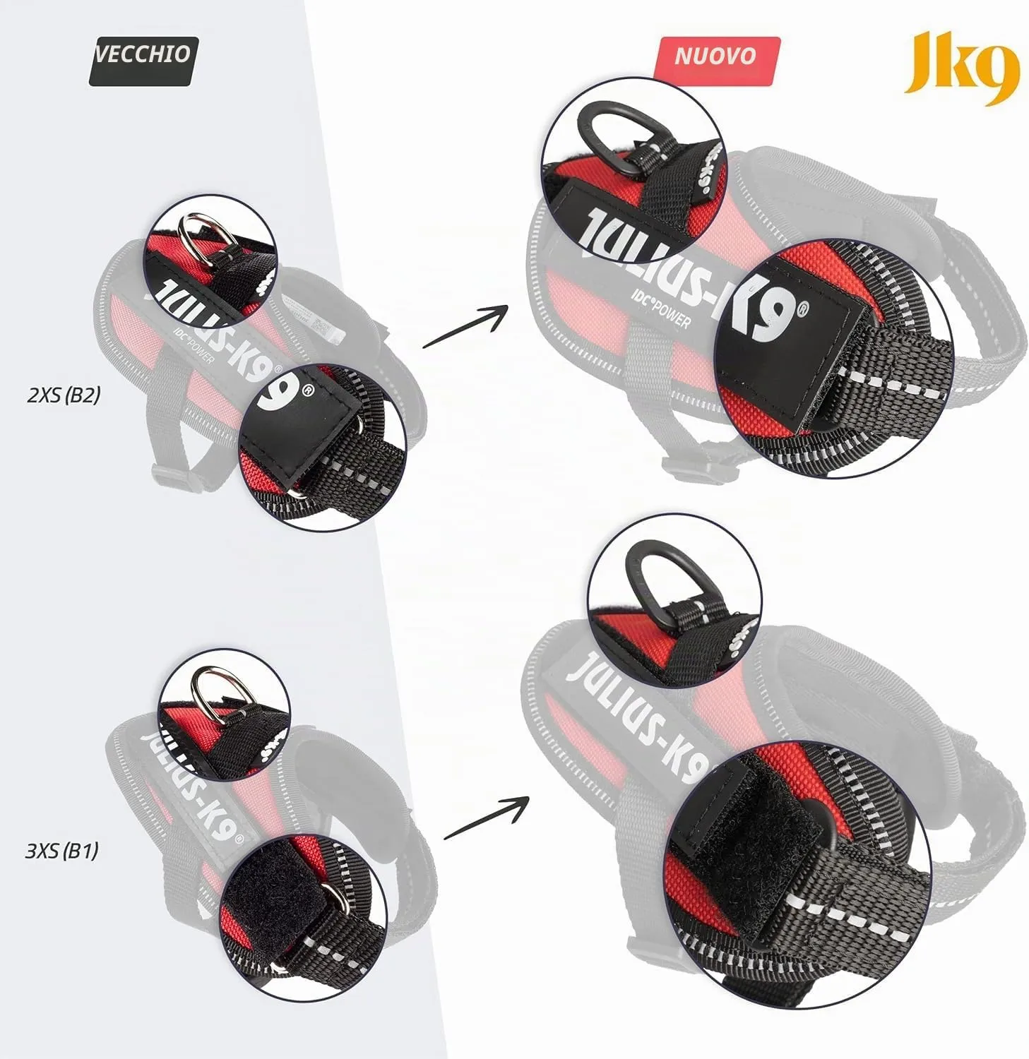 Julius-K9 IDC Power Harness, Baby 1, Nero - immagine 6