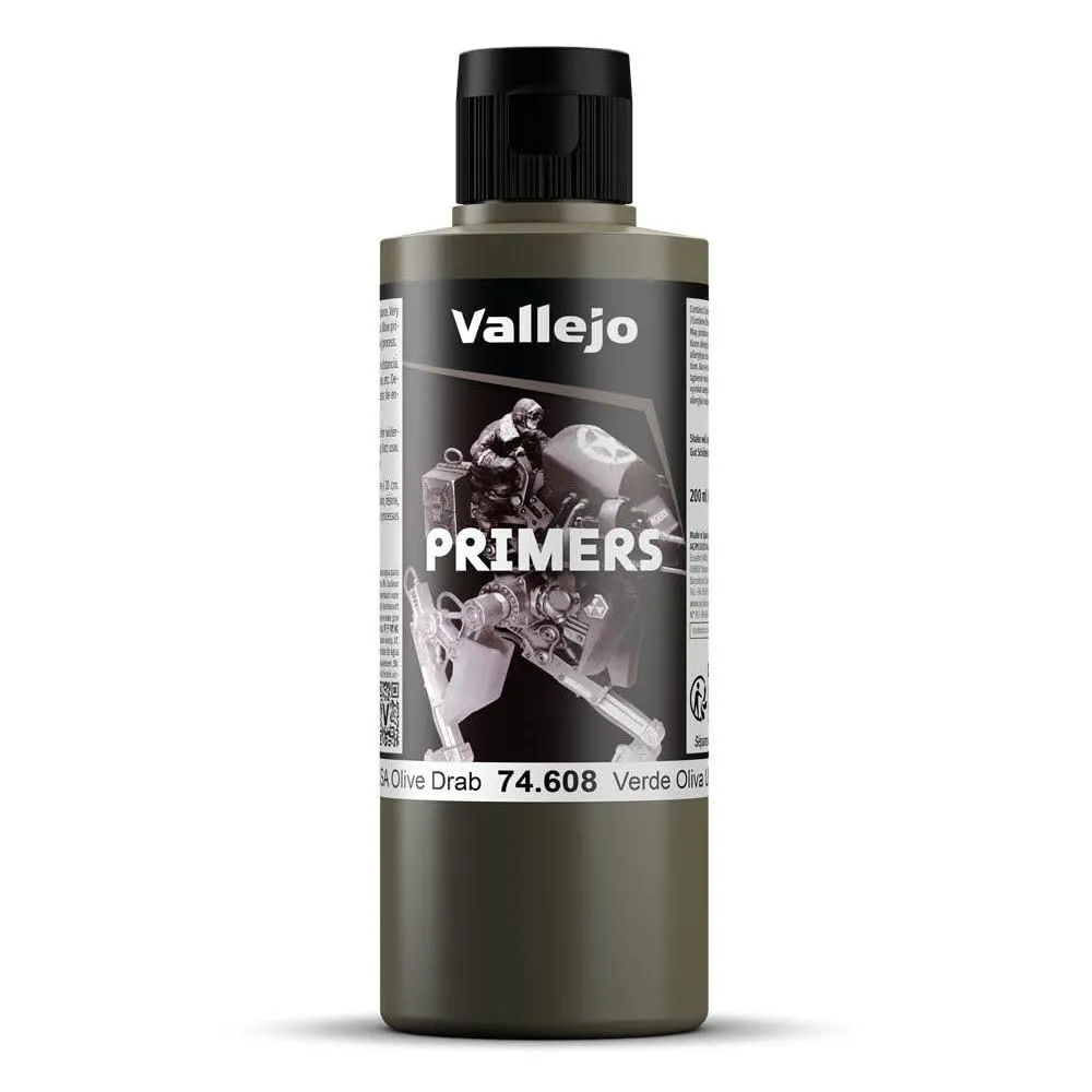 Vallejo Primer Olive Drab 200ml - immagine 1