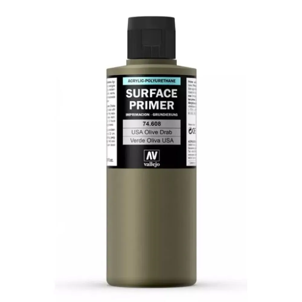 Vallejo Primer Olive Drab 200ml - immagine 2