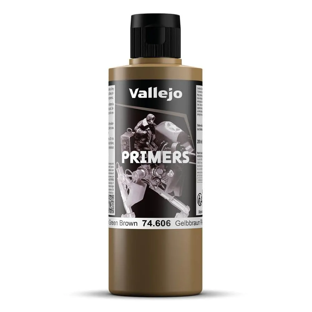 Vallejo Surface Primer Gelbbraun RAL8000, Acrylic Airbrush Primer, 200 ml - immagine 1