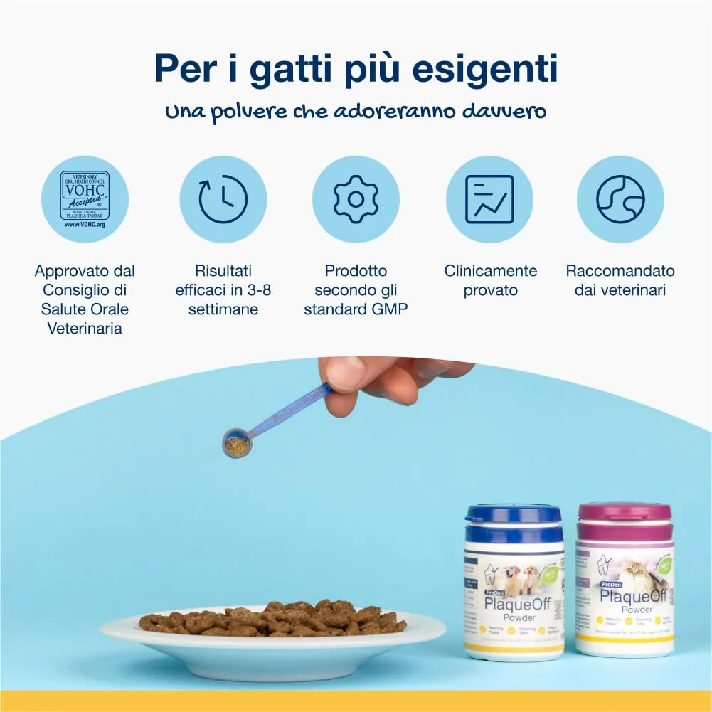 ProDen PlaqueOff Polvere per Gatti, 40 g - immagine 2