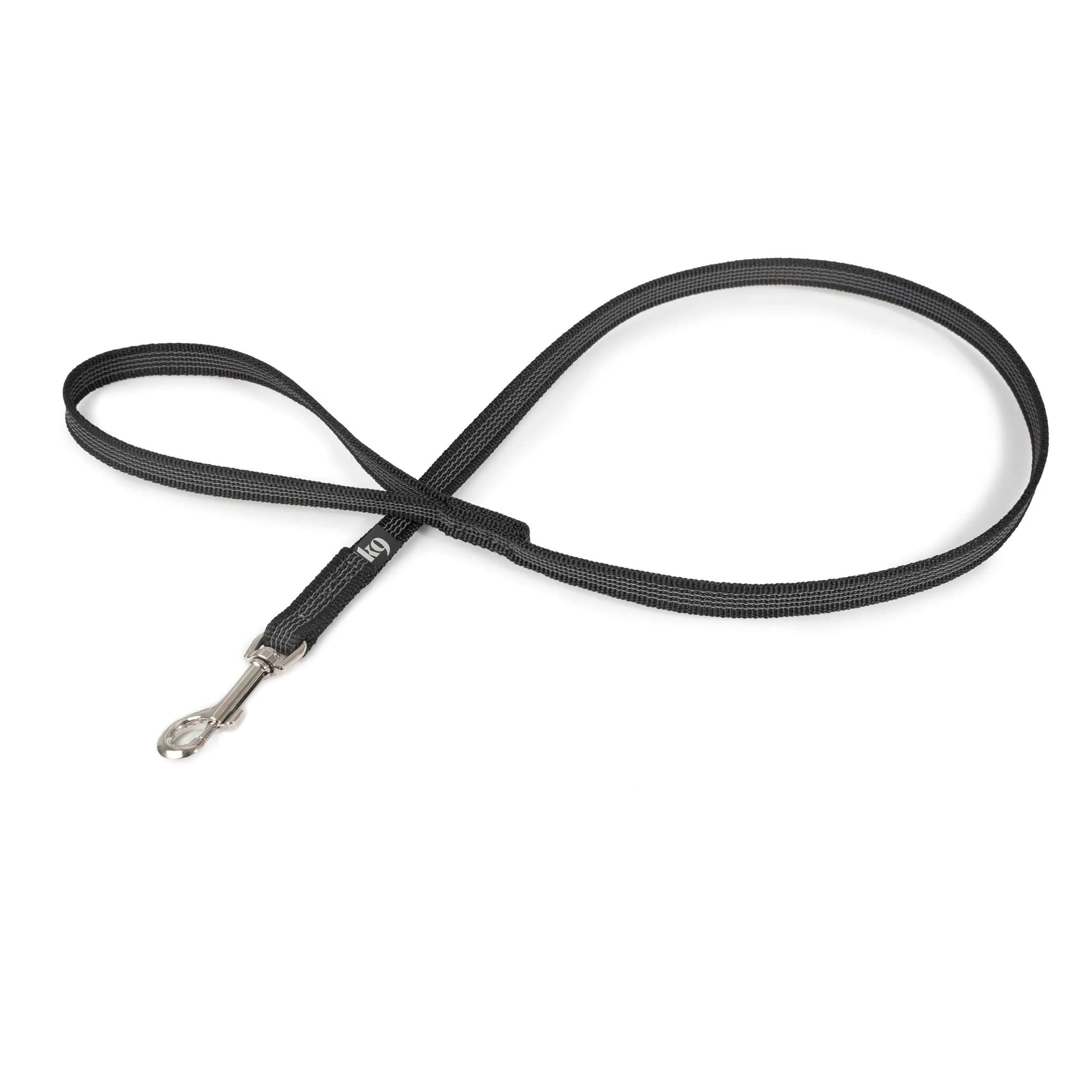 Julius-K9 Color & Gray Super Presa Guinzaglio con Manico, 14 mm x 1 m, Nero - immagine 4