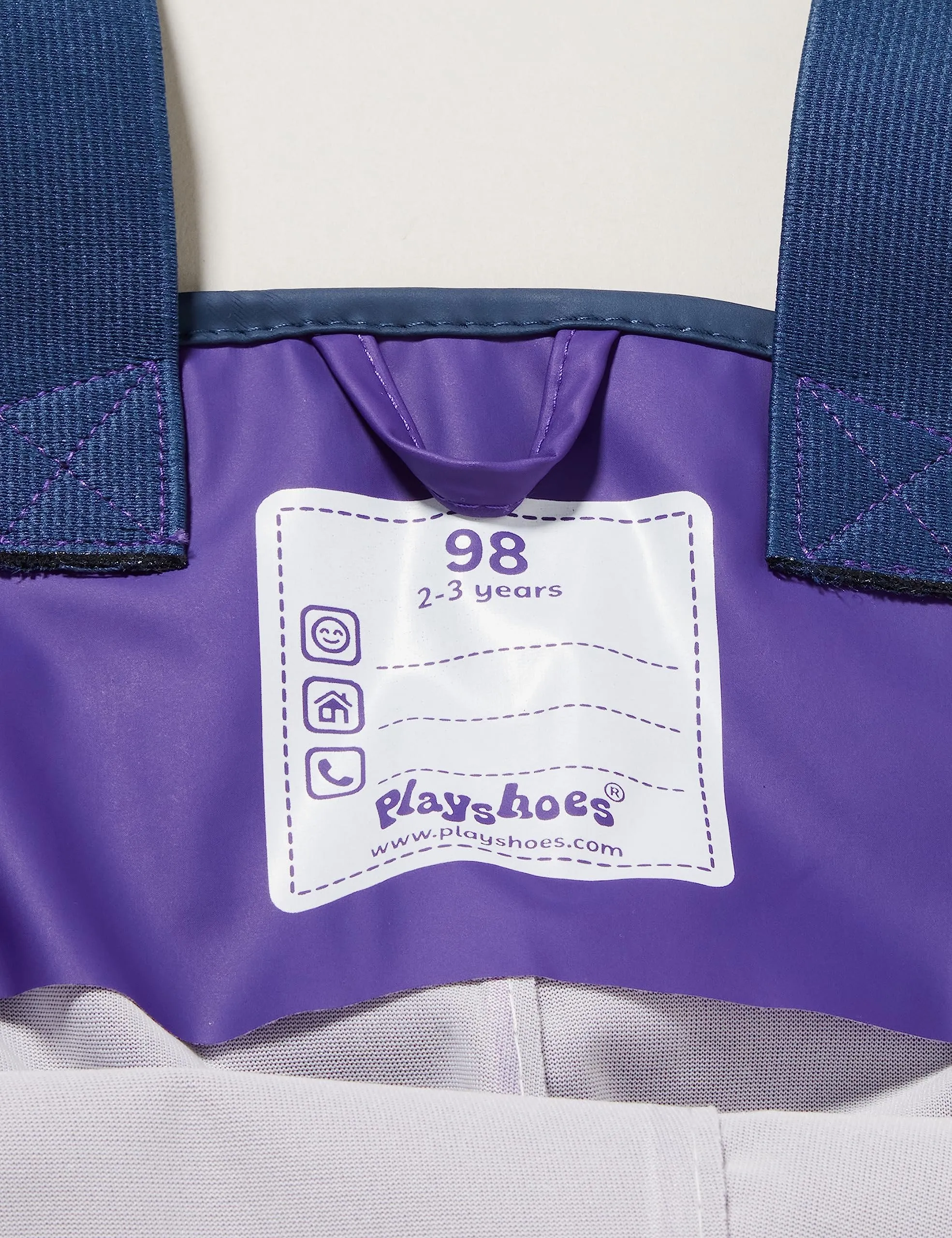 Playshoes Pantaloni Fango Salopette Antipioggia Unisex Bambini e Ragazzi, Viola, 140 - immagine 7