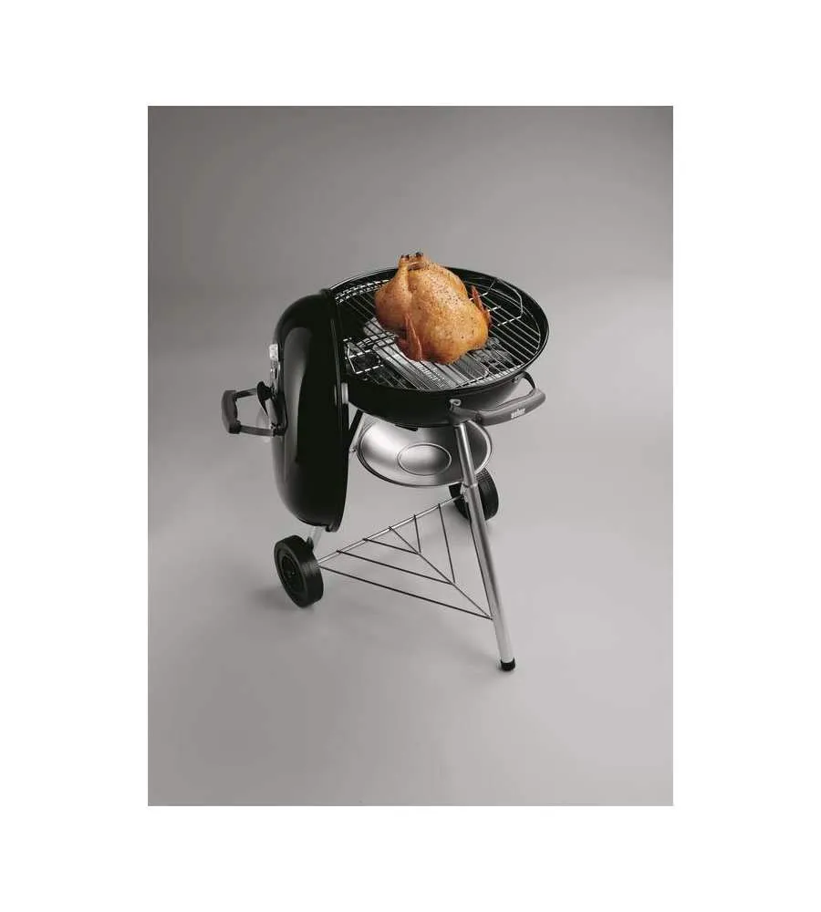 Weber Compact Kettle Barbecue a Carbone, 47 cm, Nero - immagine 3