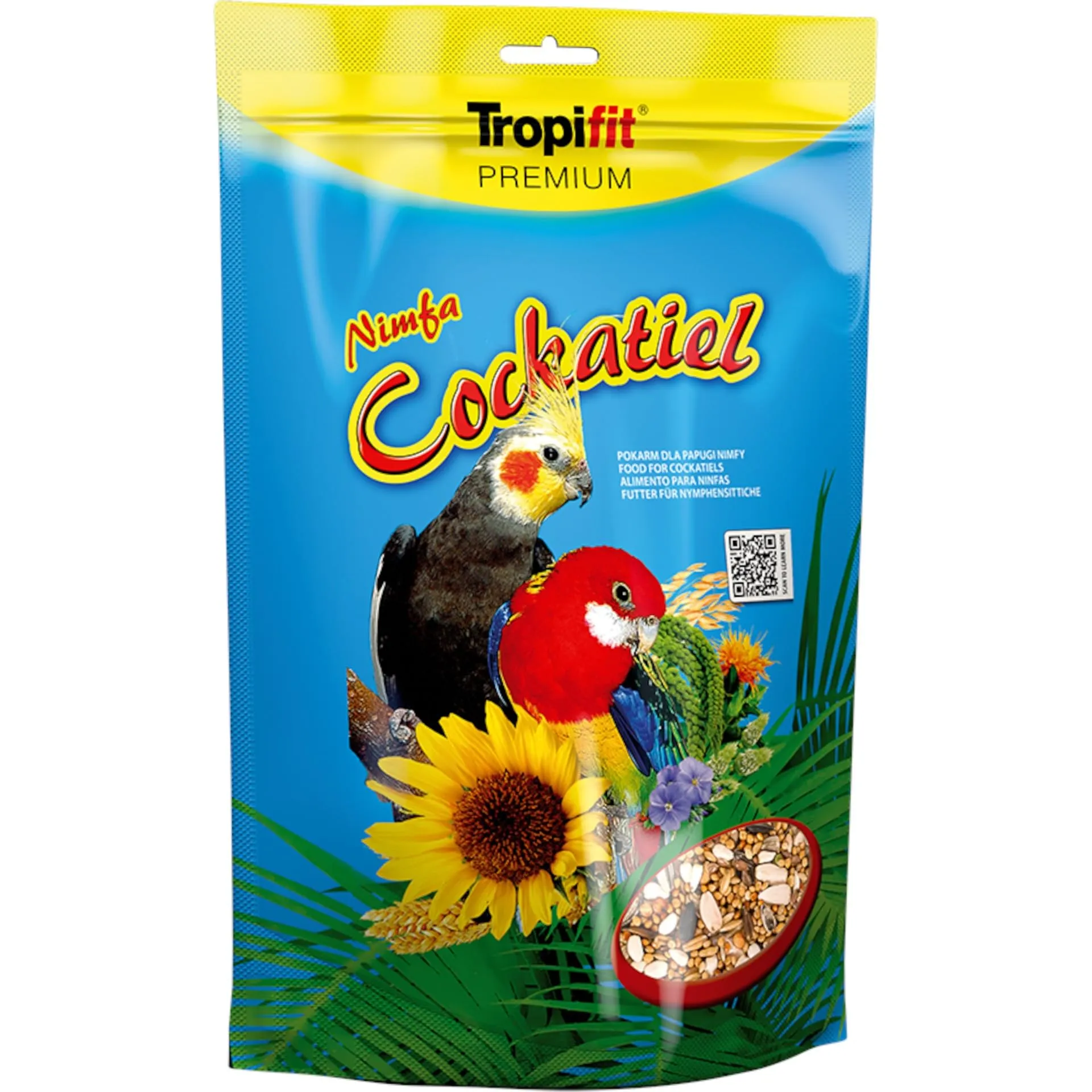 Tropifit Cockatiel - Misto di granaglie e semi per cacatuidi e pappagalli di medie dimensioni, 700g - immagine 4