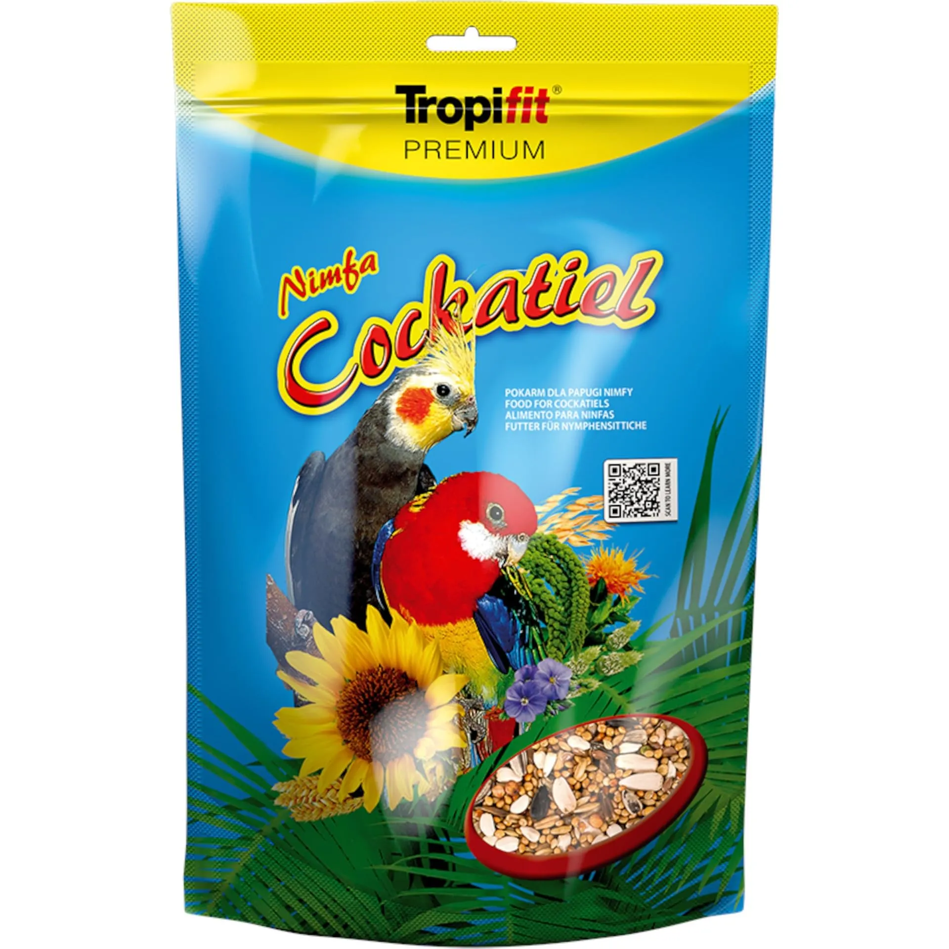 Tropifit Cockatiel - Misto di granaglie e semi per cacatuidi e pappagalli di medie dimensioni, 700g - immagine 5