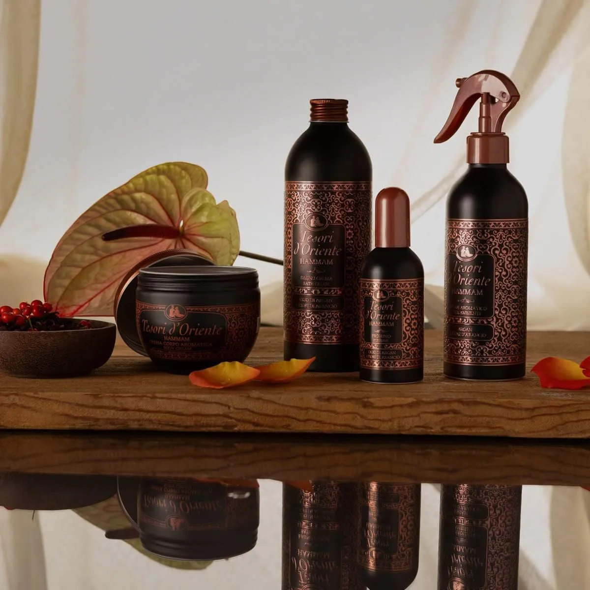 Tesori d'Oriente Bagno Crema Hammam con Olio di Argan e Fiori d'Arancio, 500ml - immagine 4