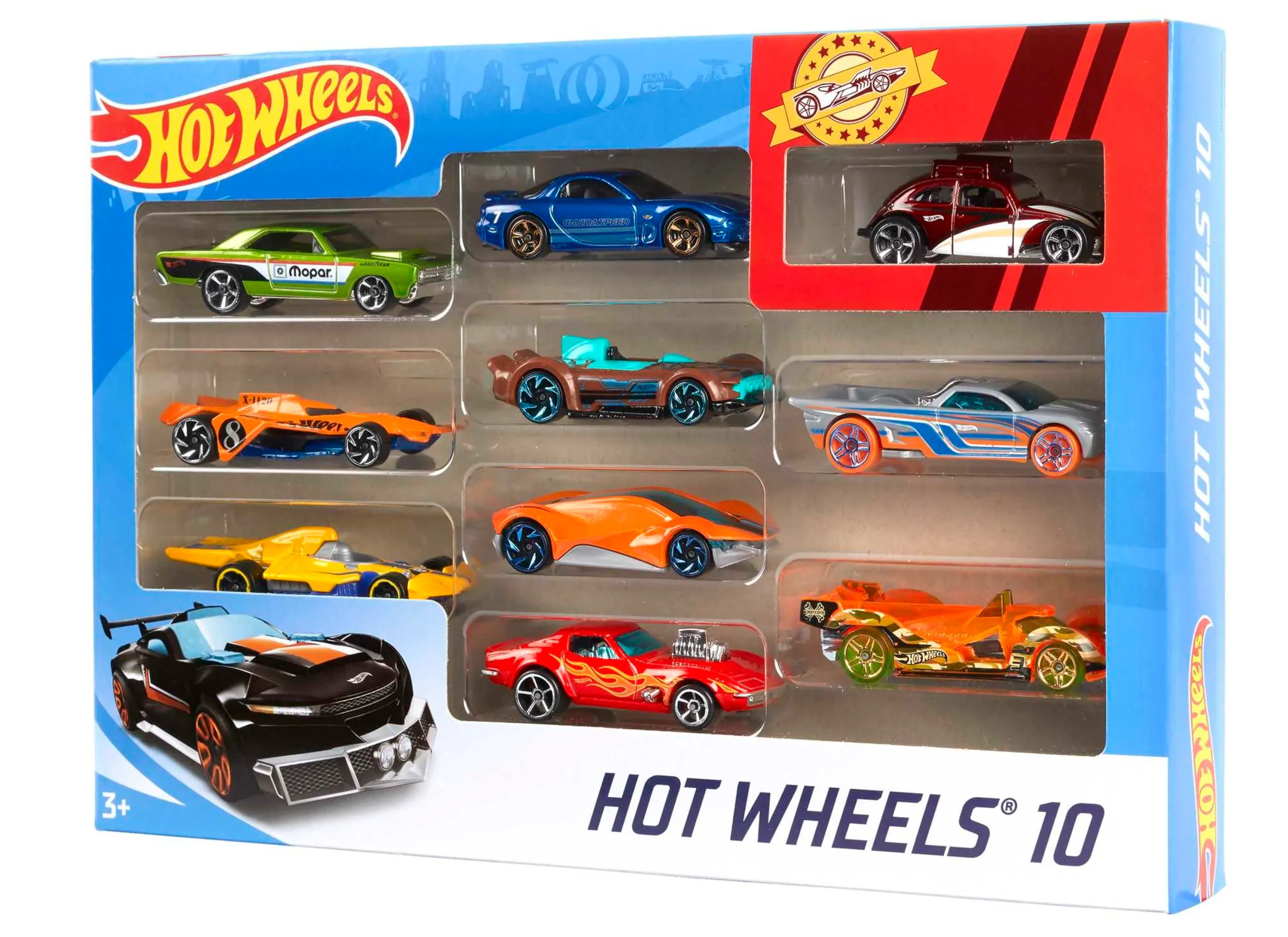 Hot Wheels Set 10 Veicoli in Scala 1:64, 54886 - immagine 6