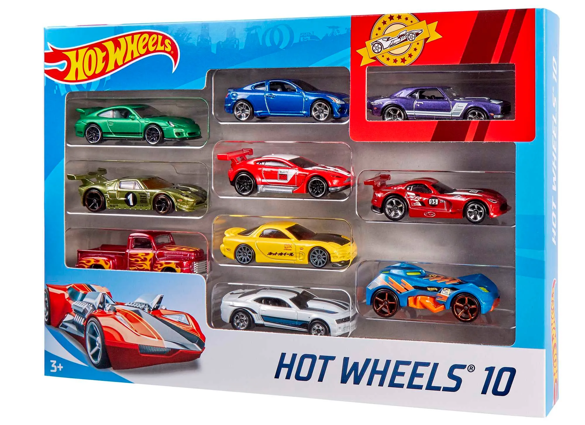 Hot Wheels Set 10 Veicoli in Scala 1:64, 54886 - immagine 7