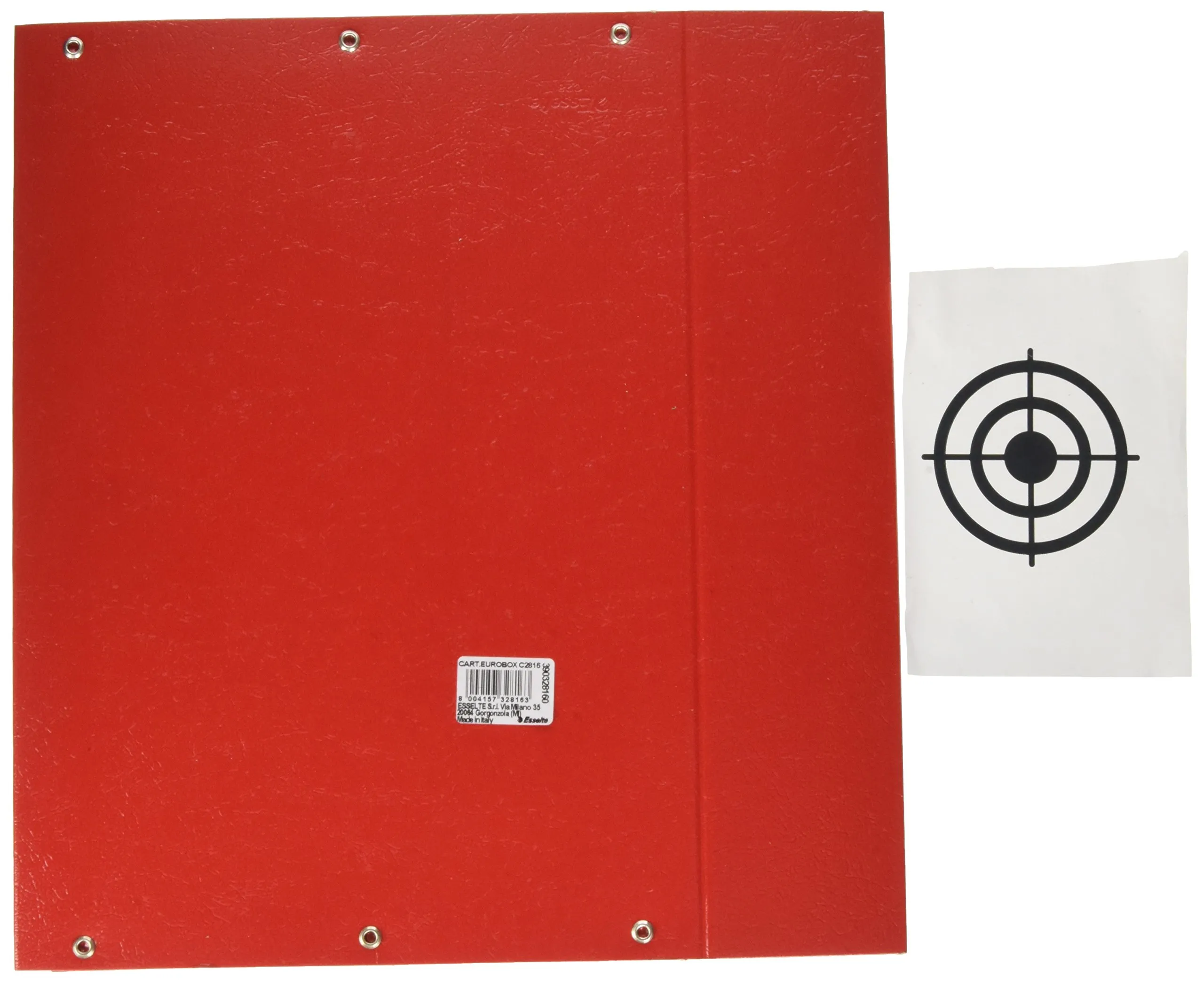Esselte C28 Eurobox Cartella per Progetti, 25 x 35 cm, Dorso 8 cm, Rosso, 390328160 - immagine 2