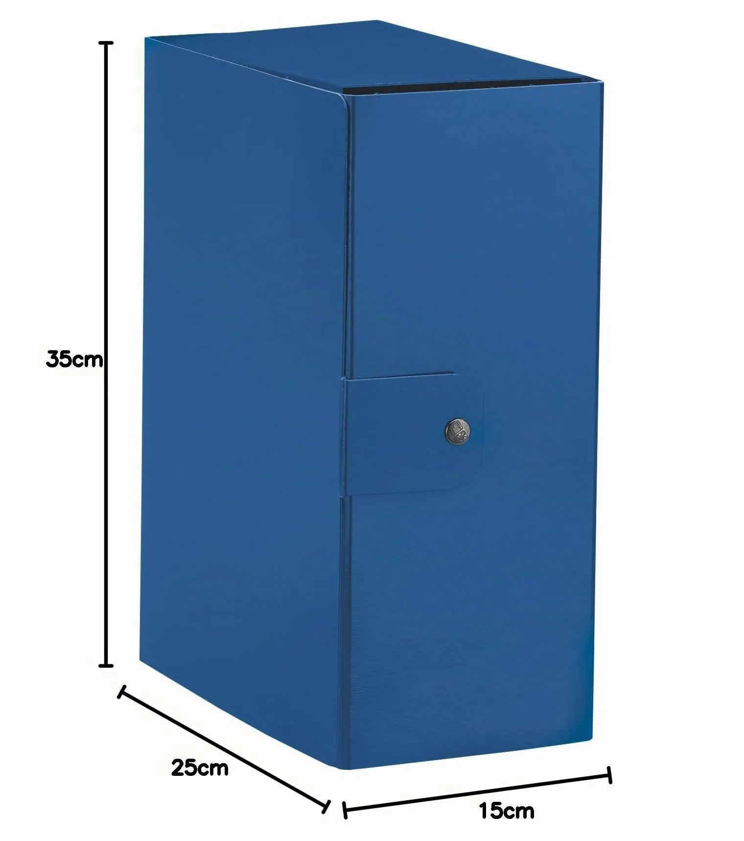 Esselte C35 Eurobox Cartella per Progetti, 25 x 35 cm, Dorso 15 cm, Blu, 390335050 - immagine 3