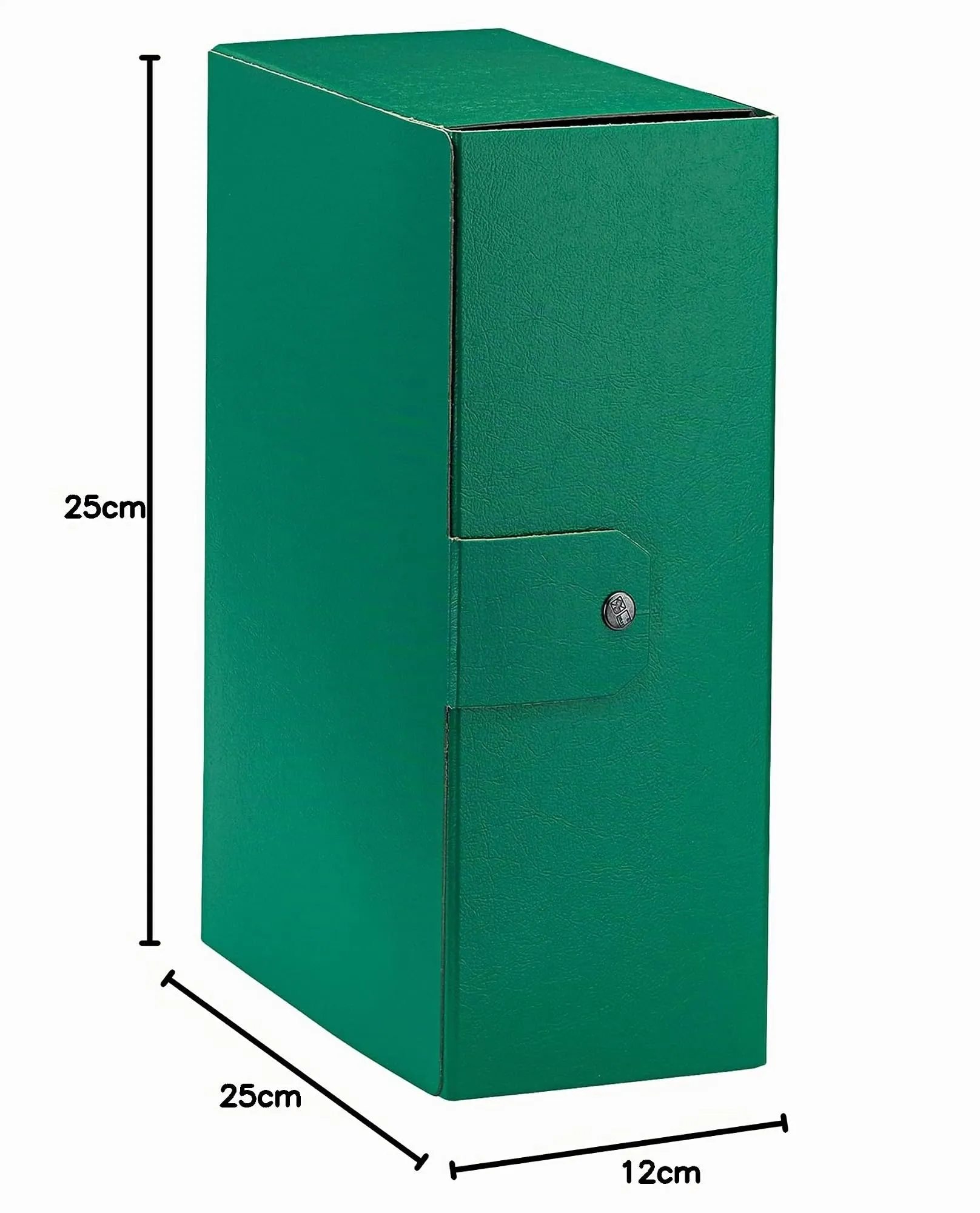Esselte C32 Eurobox Cartella per Progetti, 25 x 35 cm, Dorso 12 cm, Verde, 390332180 - immagine 3