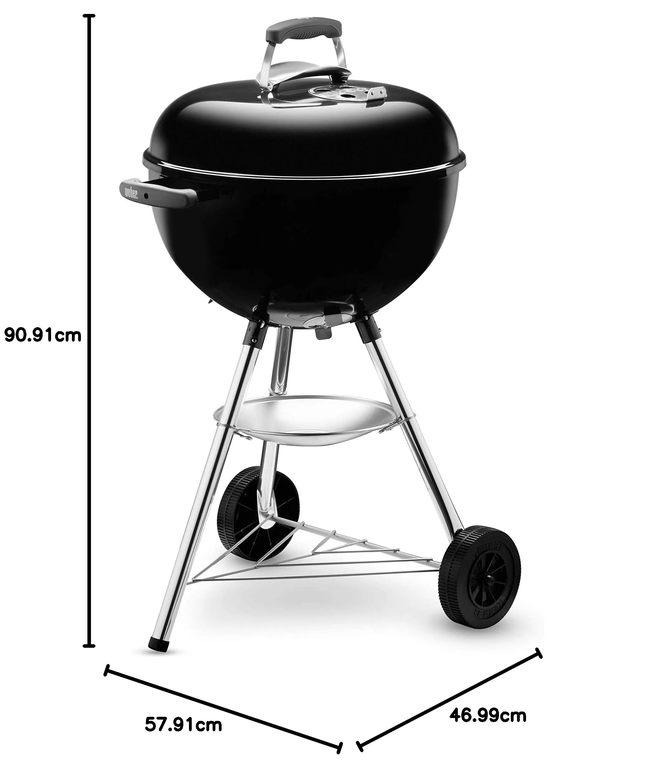 Weber Bar-B-Kettle Barbecue a Carbone, 47 cm - immagine 10