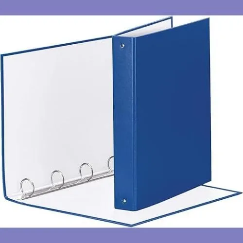 Esselte Meeting Raccoglitore ad Anelli 4-30 Tondo, 22 x 30 cm, Blu, 395792500 - immagine 4