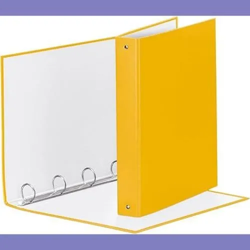 Esselte Meeting Raccoglitore ad Anelli 4-30-Tondo, 22 x 30 cm, Giallo, 395792100 - immagine 4