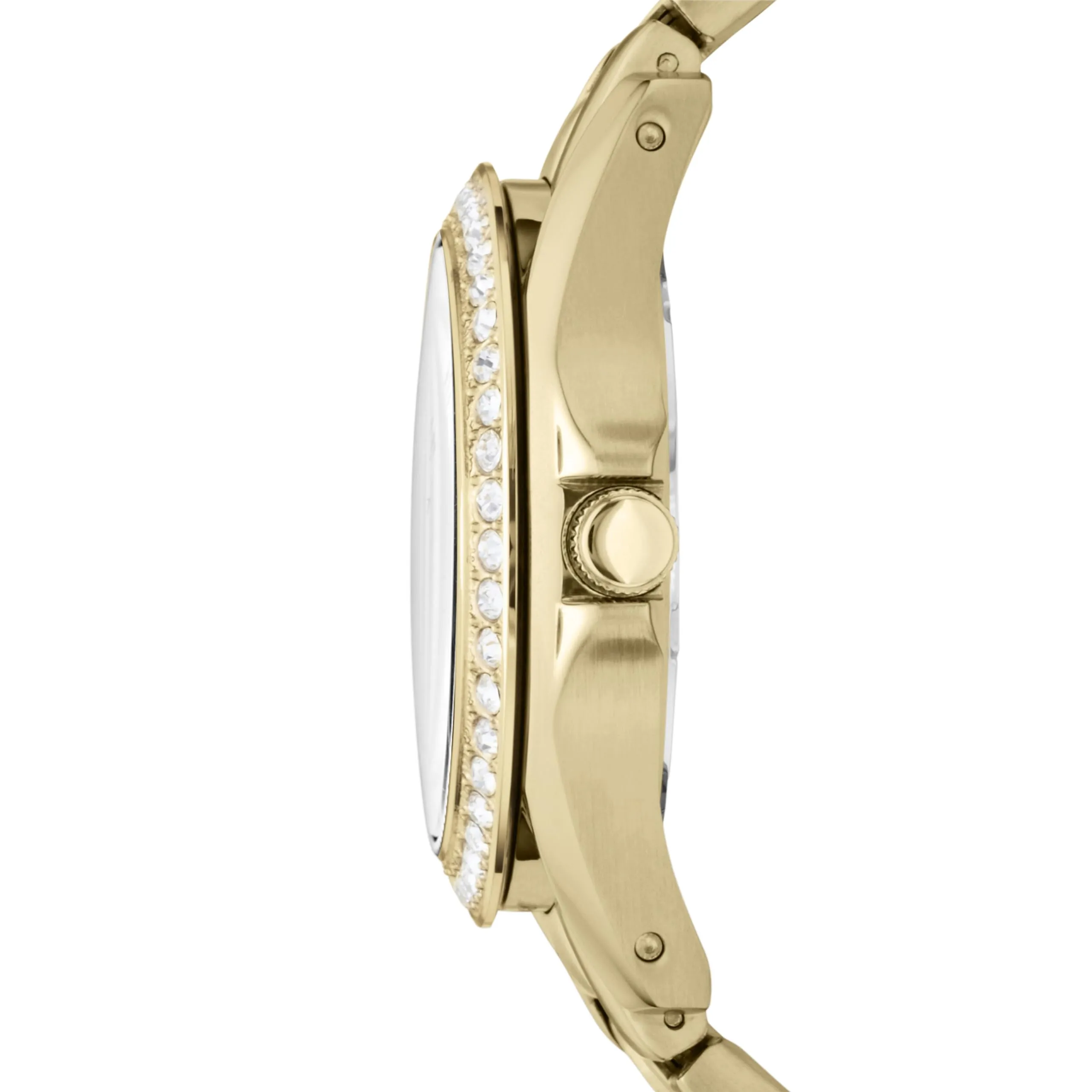 Fossil Riley Ladies Multifunction Quartz Watch, 38 mm, Gold-Tone Stainless Steel, ES3203 - immagine 4
