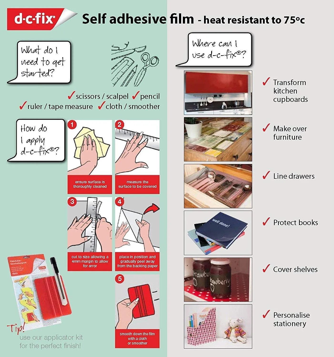 d-c-fix Pellicola Adesiva Metallizzata Argento 67,5 cm x 1,5 m - immagine 12