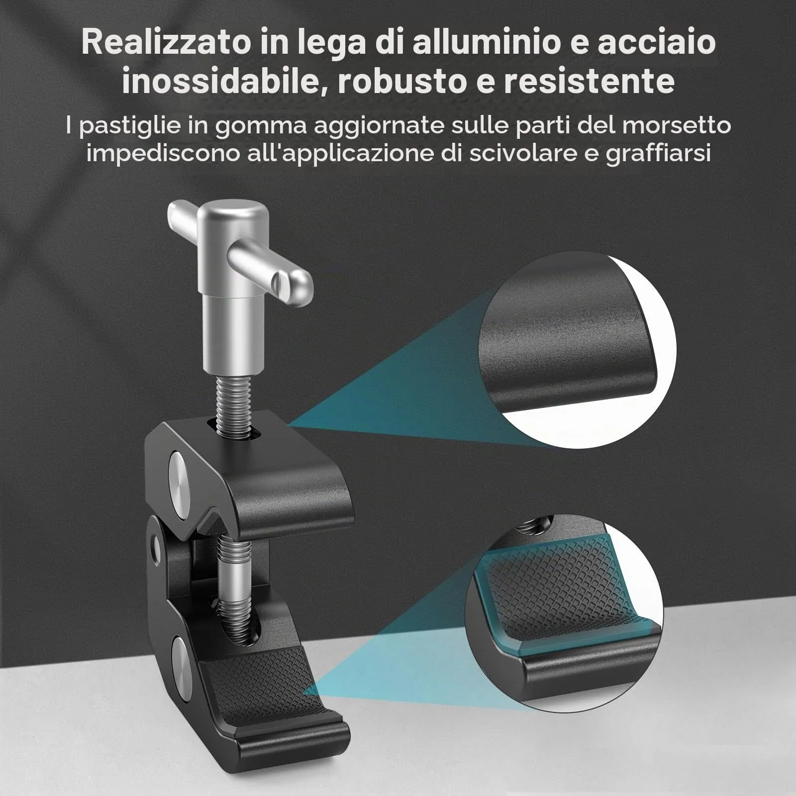 SmallRig Super Clamp with 1/4 and 3/8 Thread - 735 - immagine 4