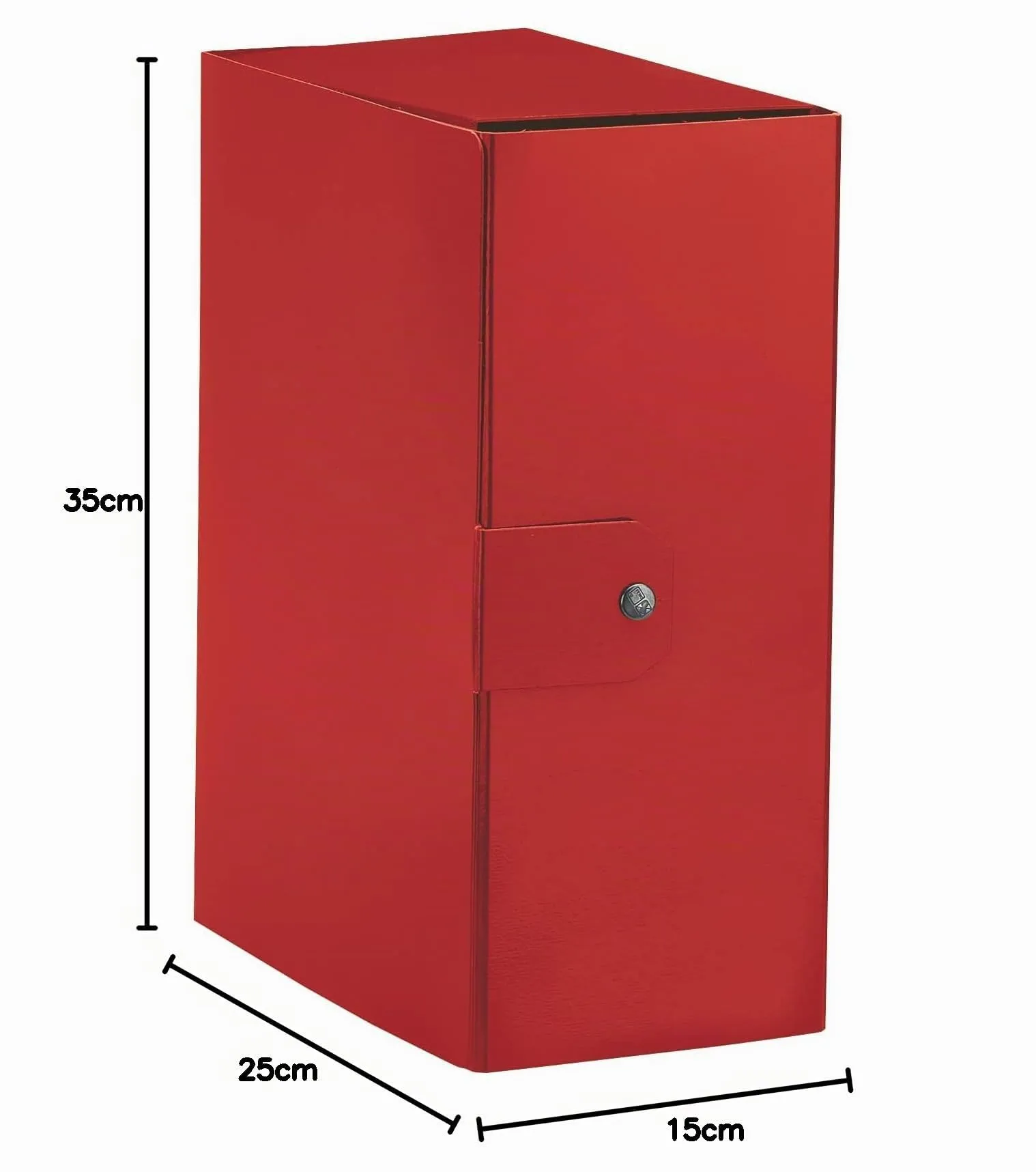 Esselte C35 Eurobox Cartella per Progetti, 25 x 35 cm, Dorso 15 cm, Rosso, 390335160 - immagine 3