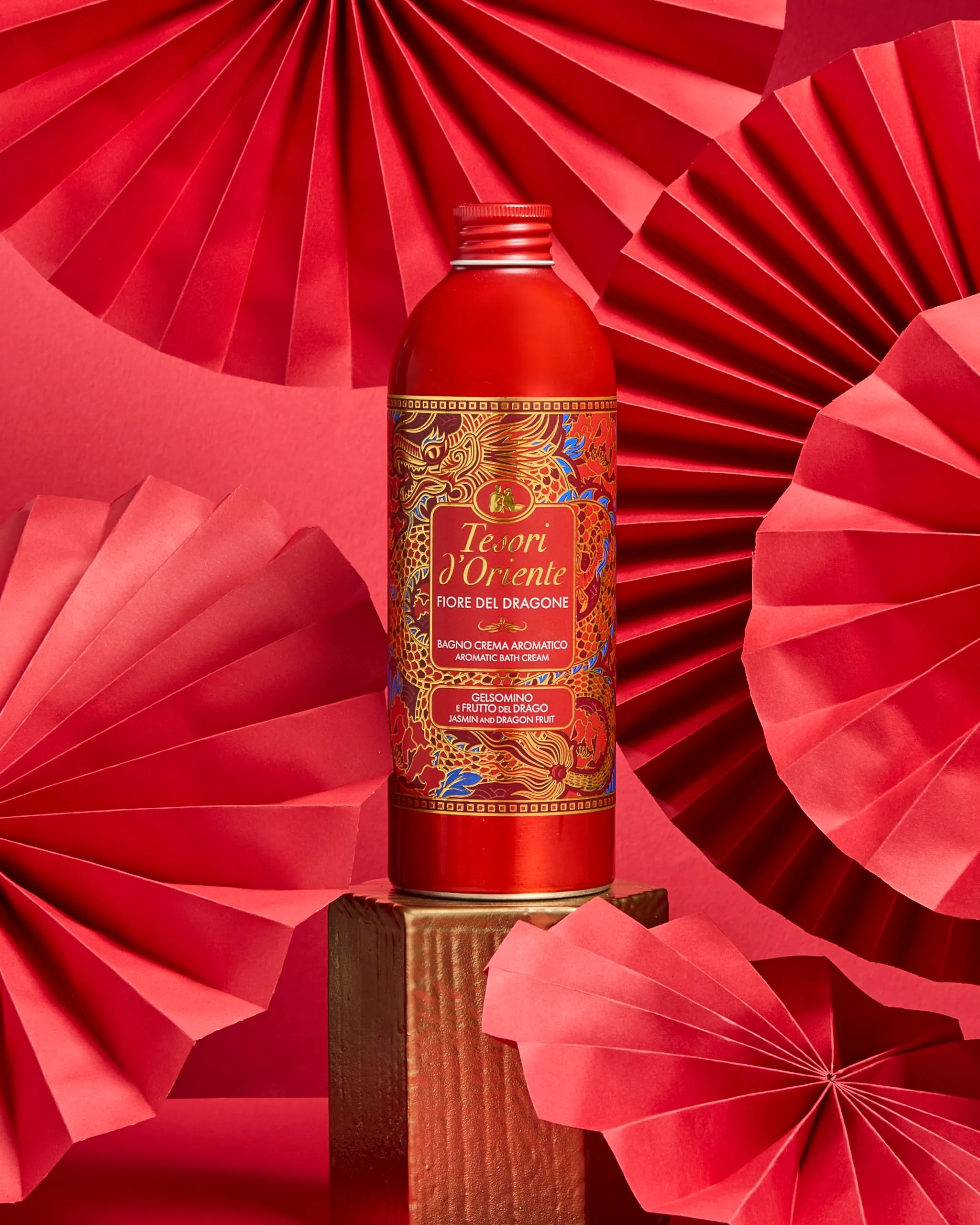 Tesori d'Oriente Bagno Crema Fiore del Dragone e Pitaya, 500ml - immagine 2