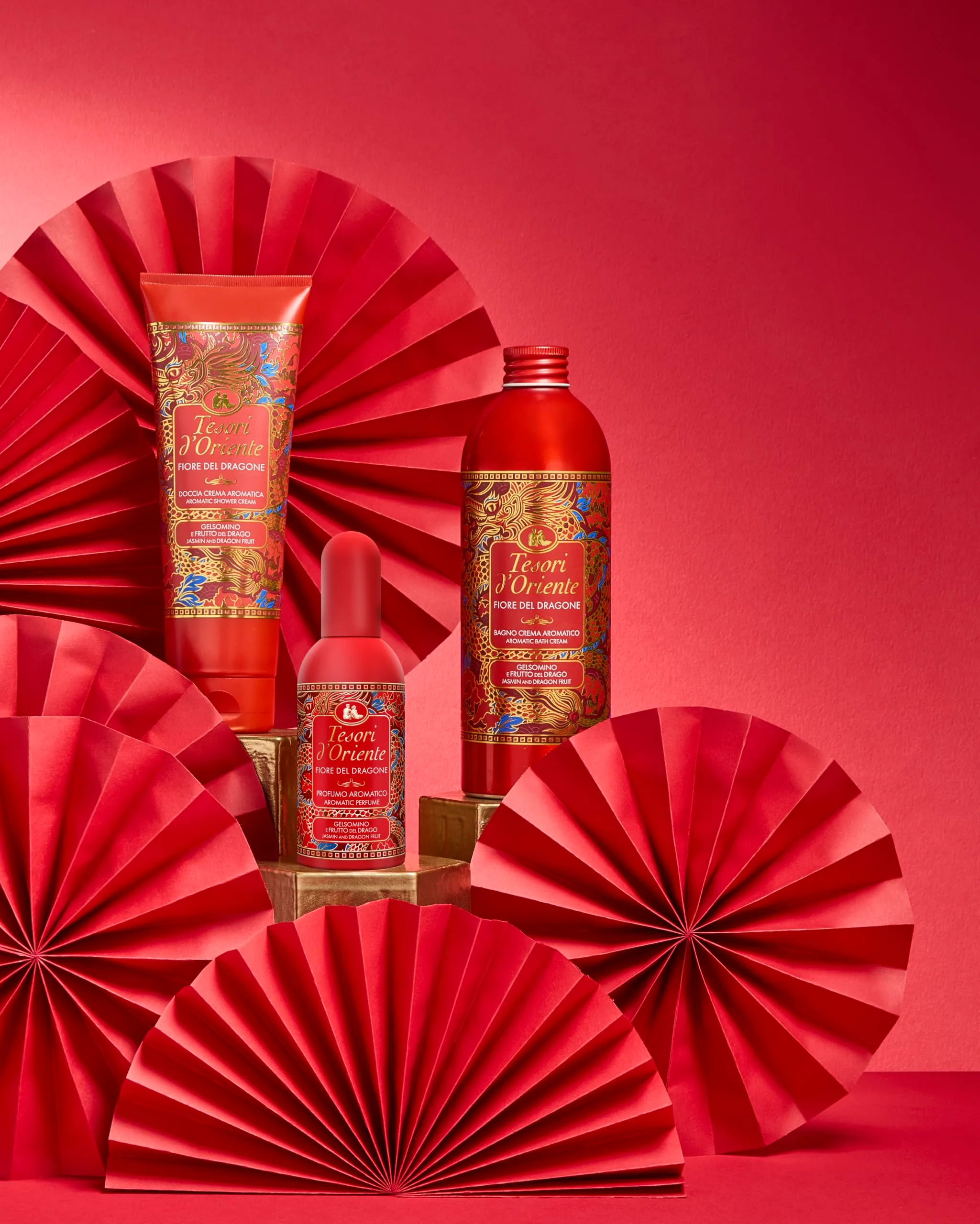 Tesori d'Oriente Bagno Crema Fiore del Dragone e Pitaya, 500ml - immagine 3