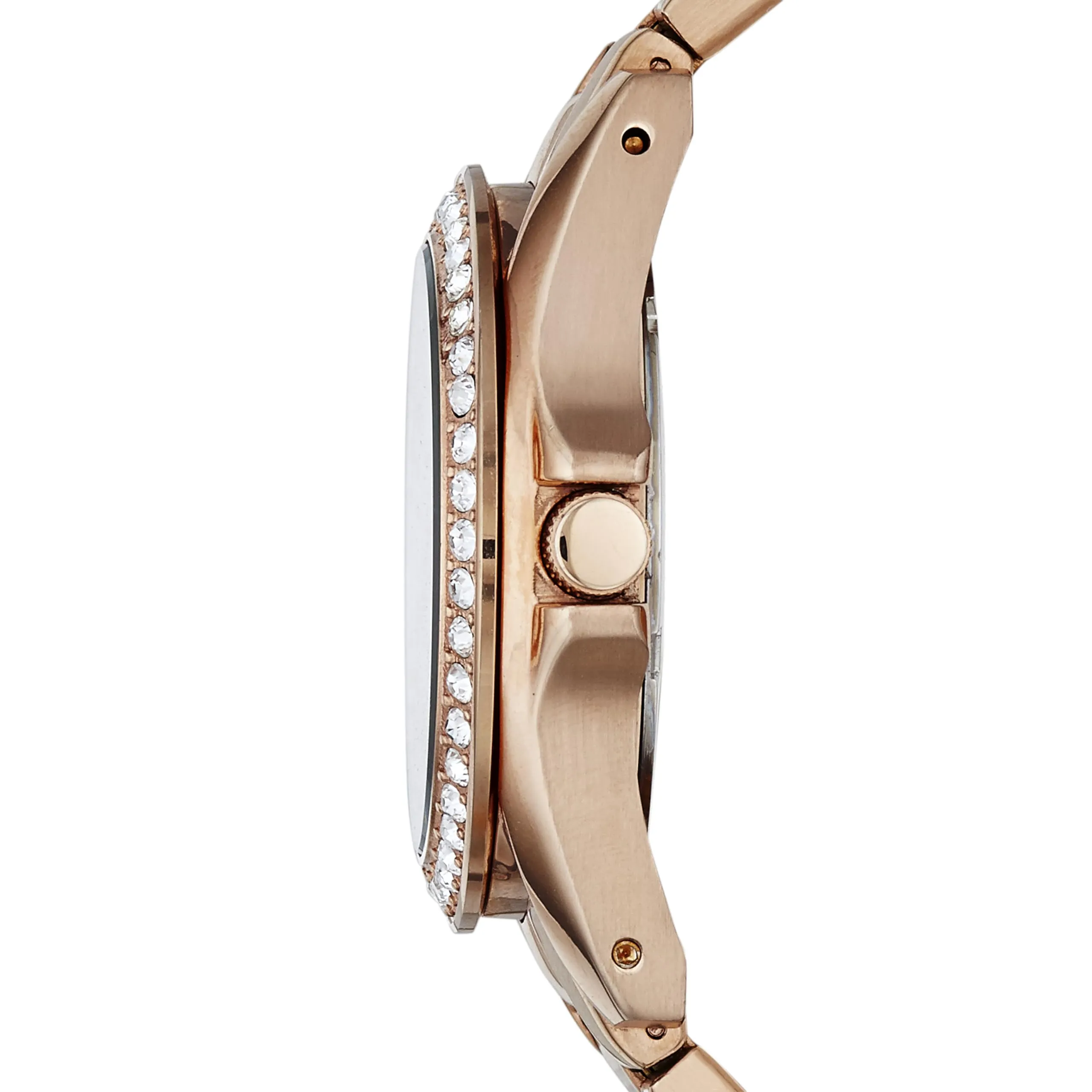 Fossil Riley Ladies Multifunction Quartz Watch, 38mm Rose Gold Stainless Steel, ES2811 - immagine 3