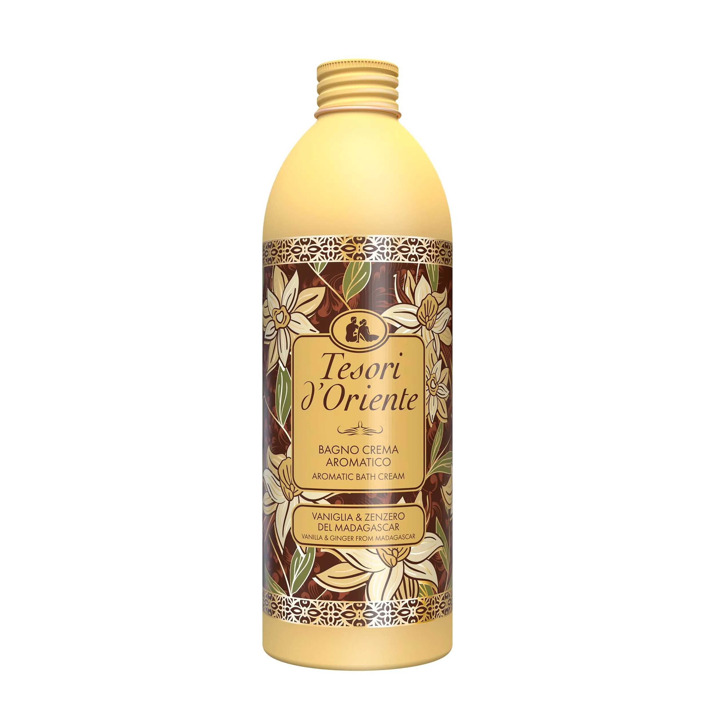 Tesori d'Oriente Bagno Crema Vaniglia e Zenzero del Madagascar, 500ml - immagine 1