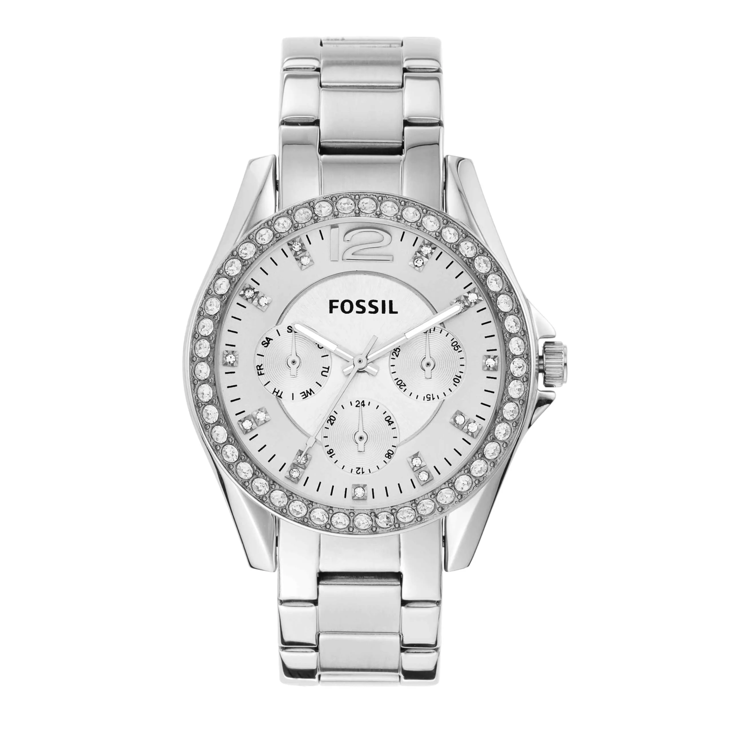 Fossil Riley Donna ES3202 Orologio Multifunzione 38mm Acciaio Inossidabile Argento - immagine 1