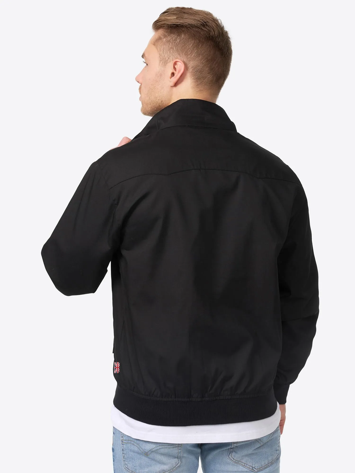 Lonsdale London Harrington Jacket, Black, Medium - immagine 6