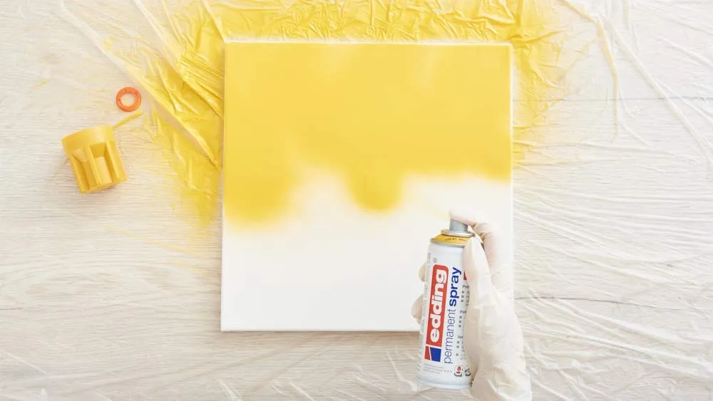 Edding 5200 Spray Permanente, Giallo Traffico Opaco, 200 ml - immagine 3