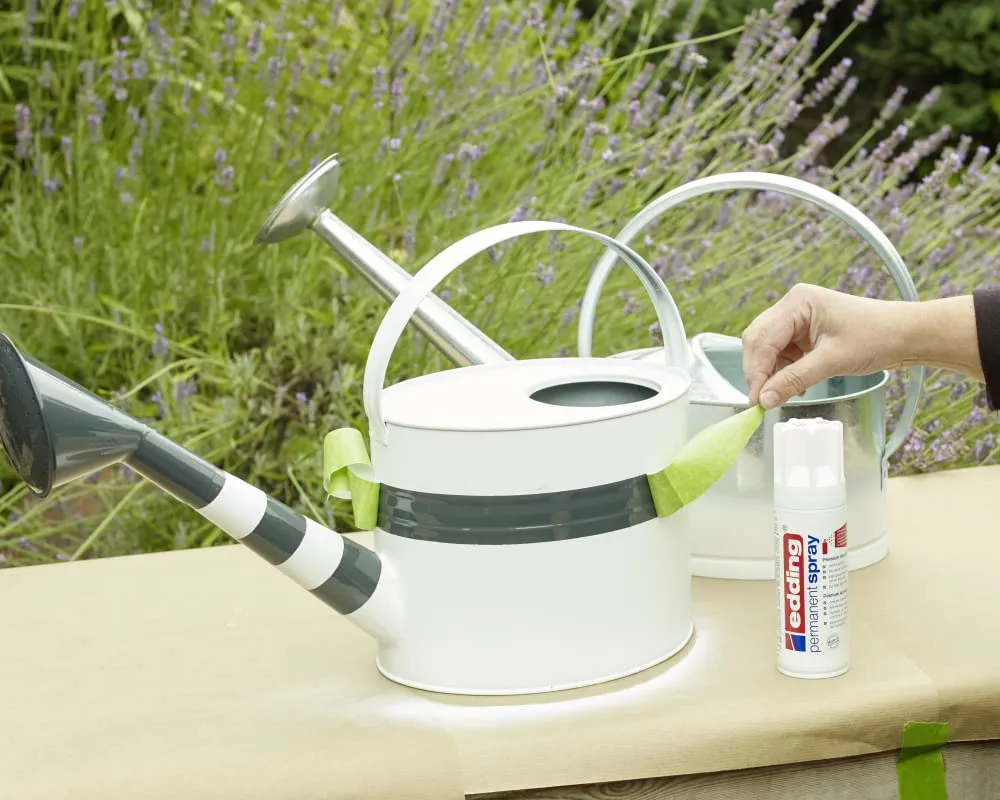 edding 5200 Spray Permanente, Bianco Traffico Lucido, 200 ml, Vernice Acrilica - immagine 3