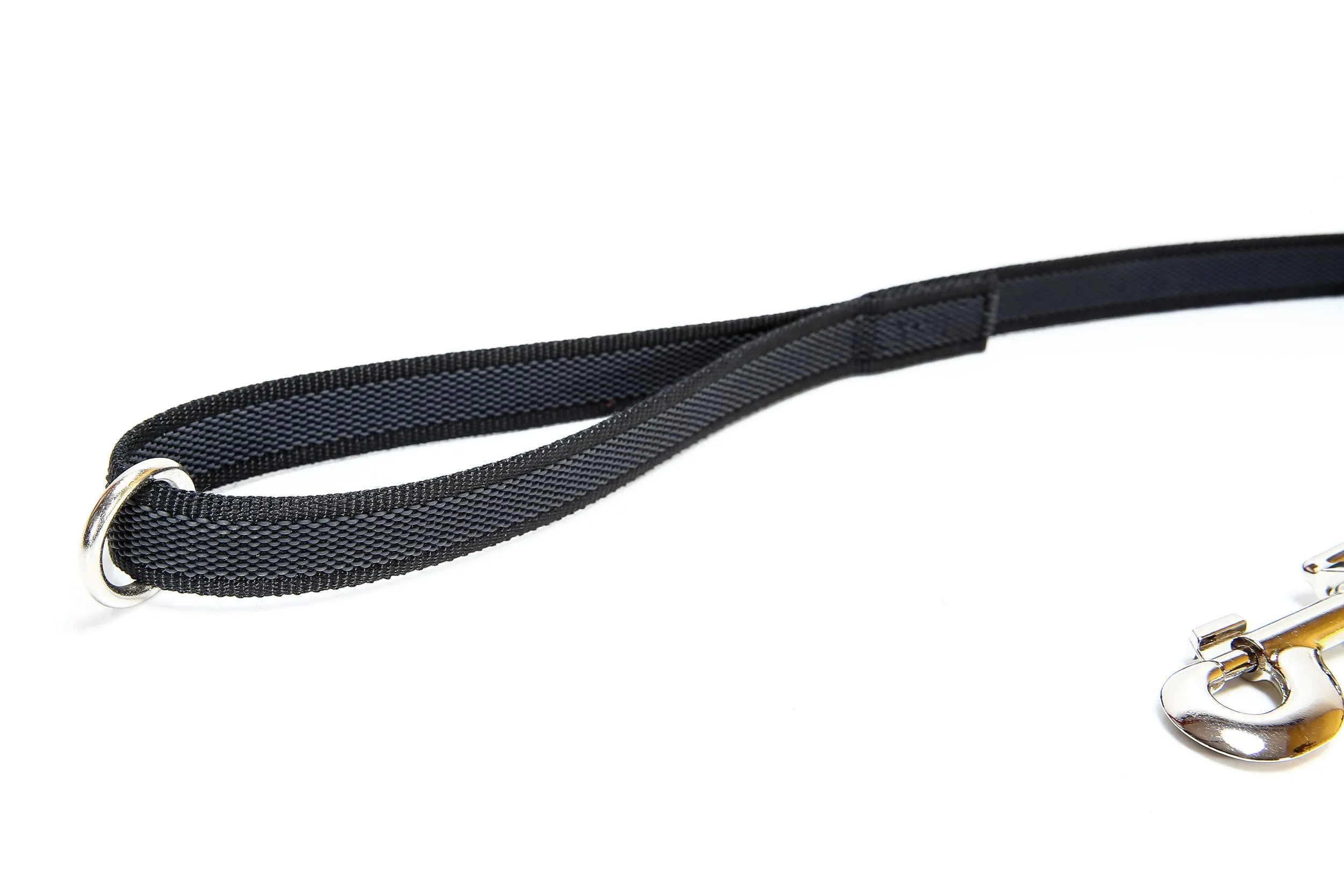Julius-K9 Super Presa Guinzaglio con Manico e Anello O, 20 mm x 1.2 m, Nero - immagine 2