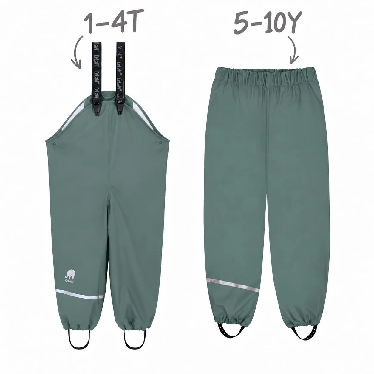 Celavi Zweiteiliger Regenanzug, Green, Size 100 - immagine 4
