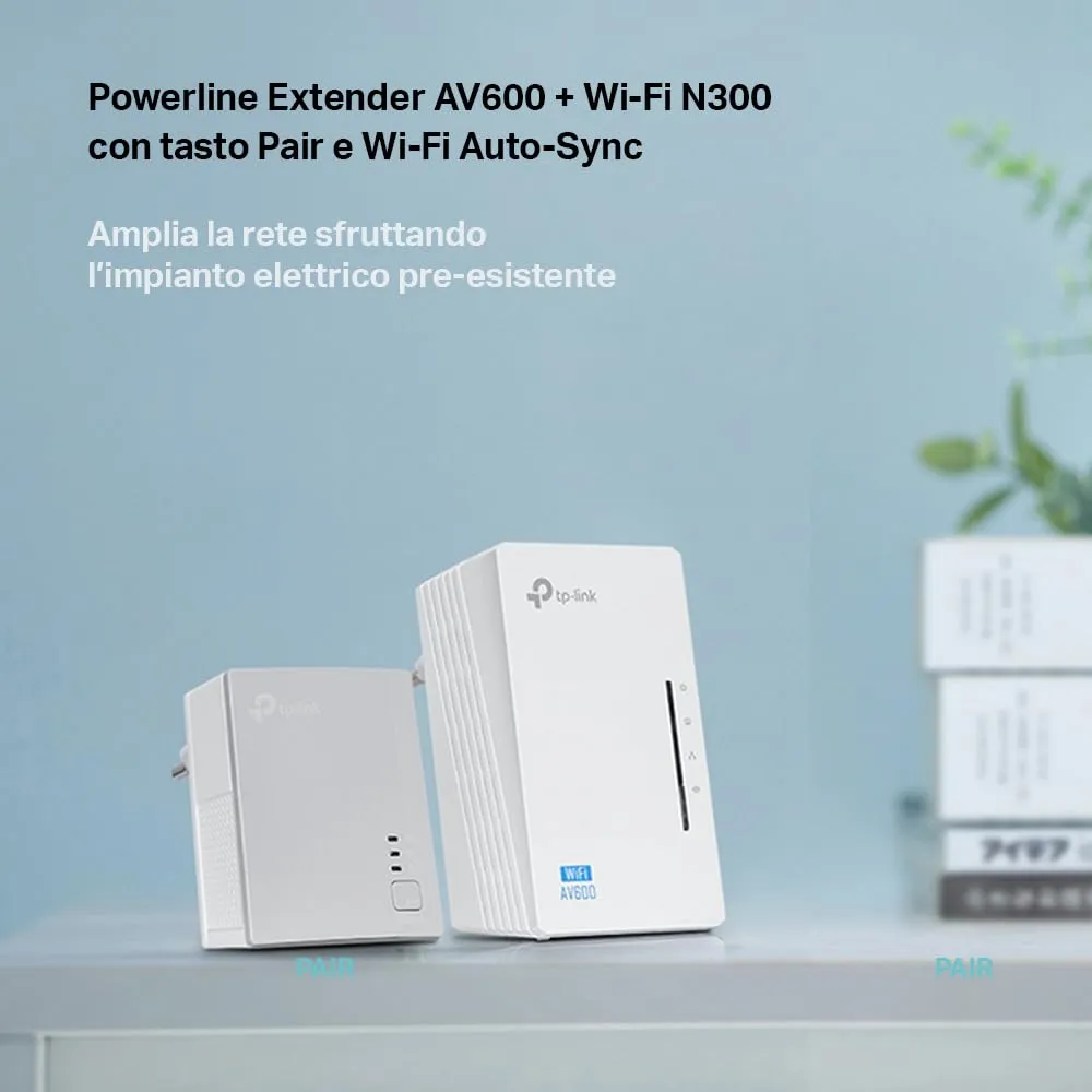 TP-Link TL-WPA4220 KIT Powerline Wi-Fi AV600 300Mbps Ethernet - immagine 4