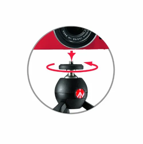 Manfrotto MTPIXI-B Treppiede da Tavolo per Fotocamere CSC, DSLR e Video, Nero - immagine 6
