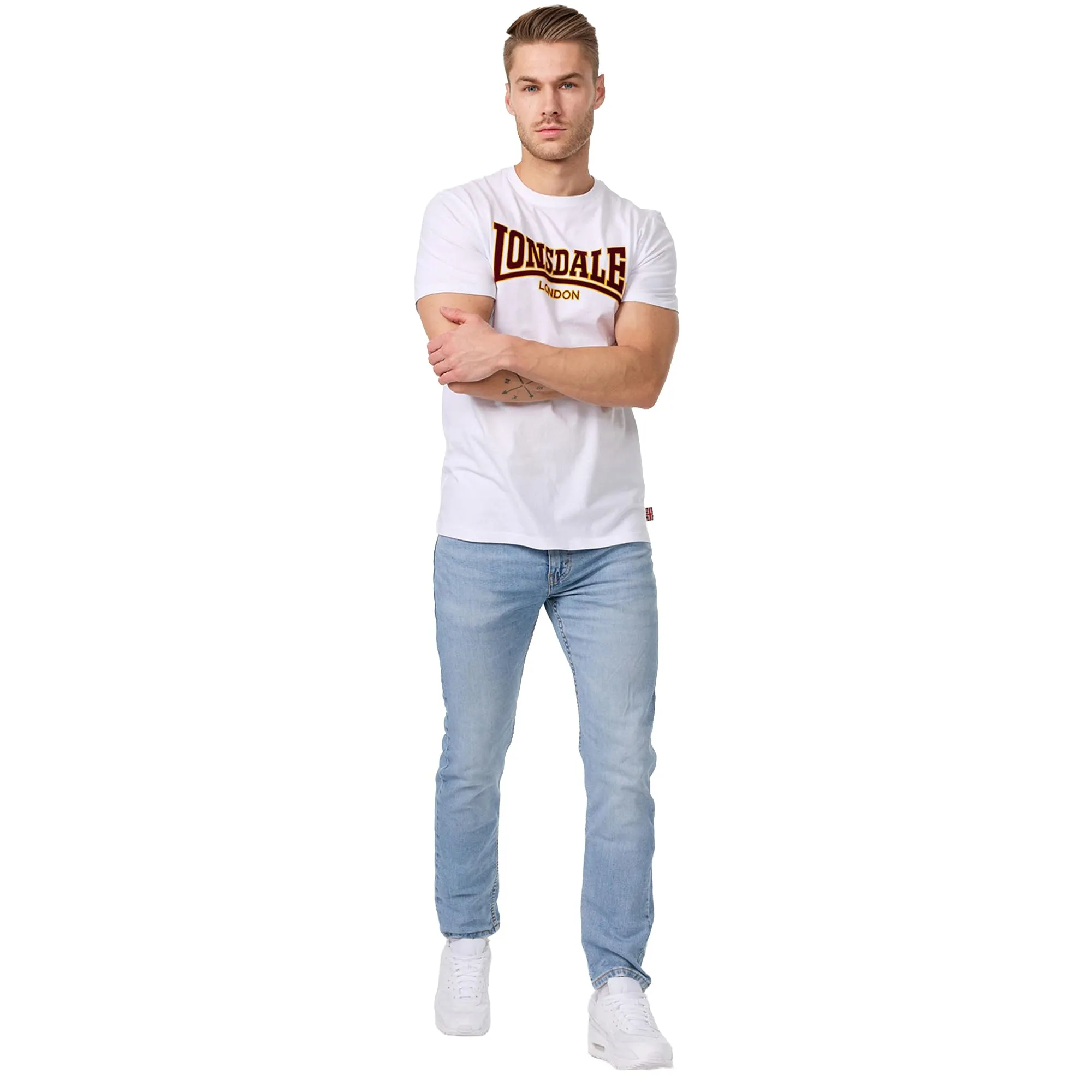 Lonsdale Classic T-shirt Uomo, Bianco, XL - immagine 2