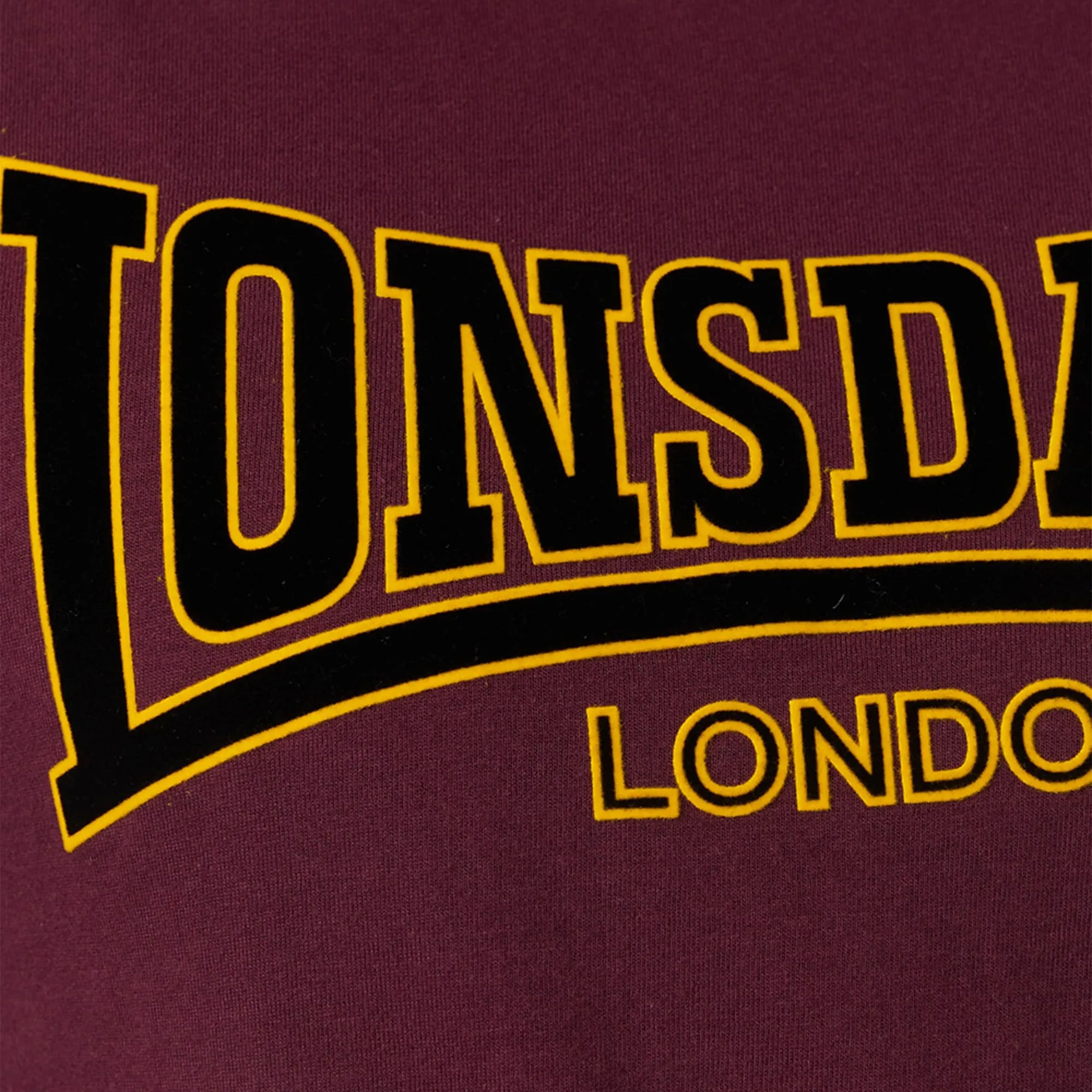 Lonsdale Classic Slim Fit Long Sleeve T-Shirt, Rosso (Ochsenblut), Large - immagine 5