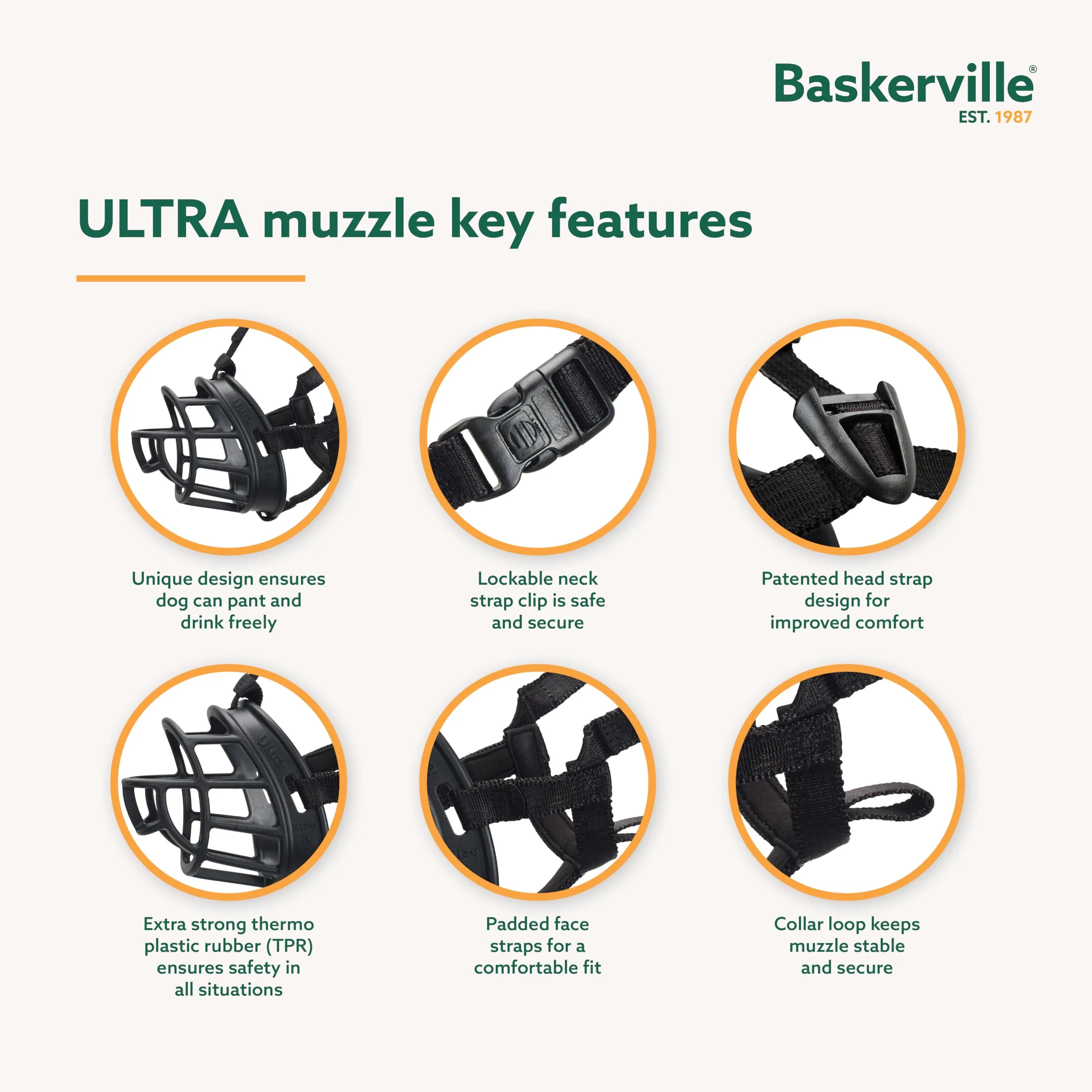Baskerville Ultra Museruola per Cani, Taglia 4 - immagine 3