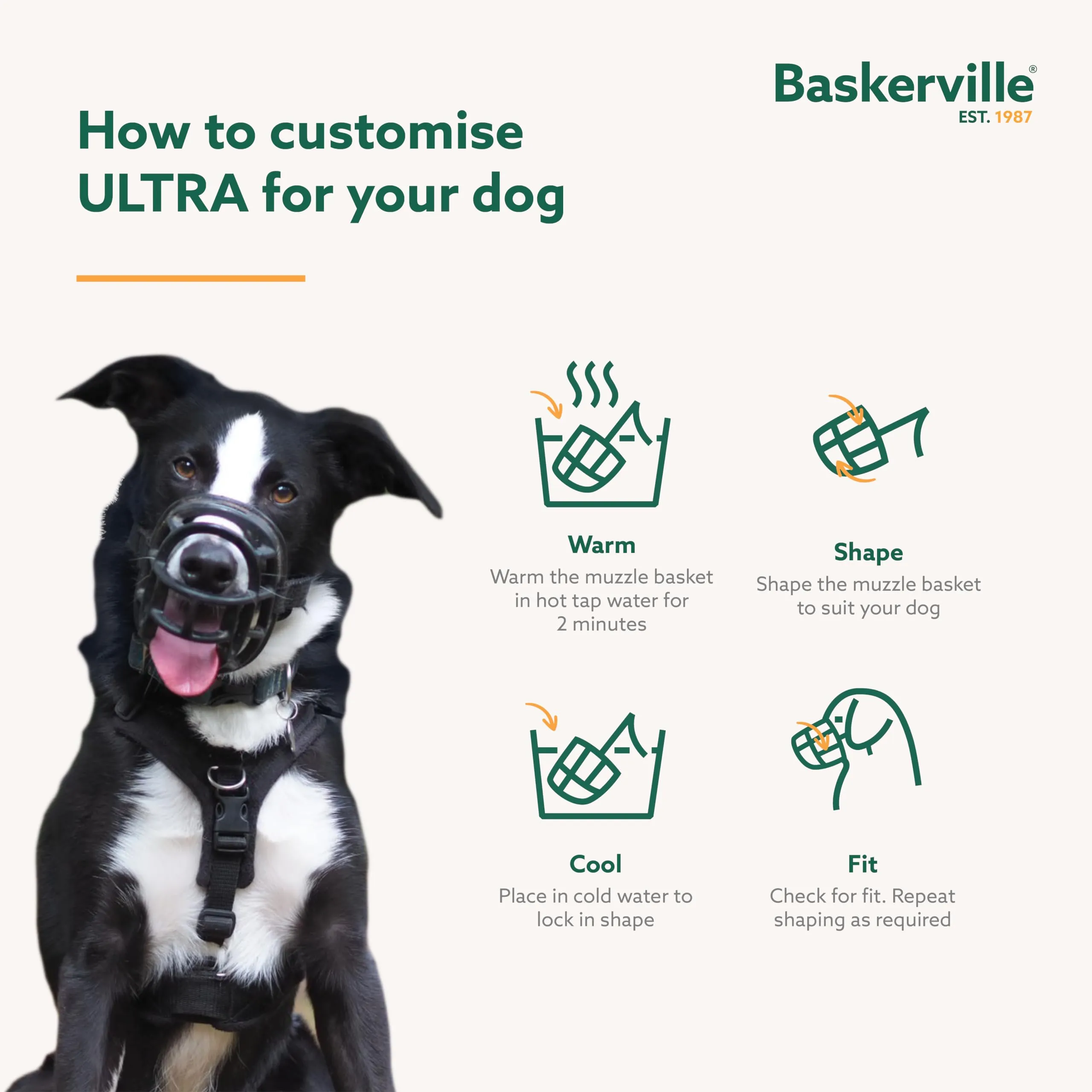 Baskerville Ultra Museruola per Cani, Taglia 4 - immagine 6
