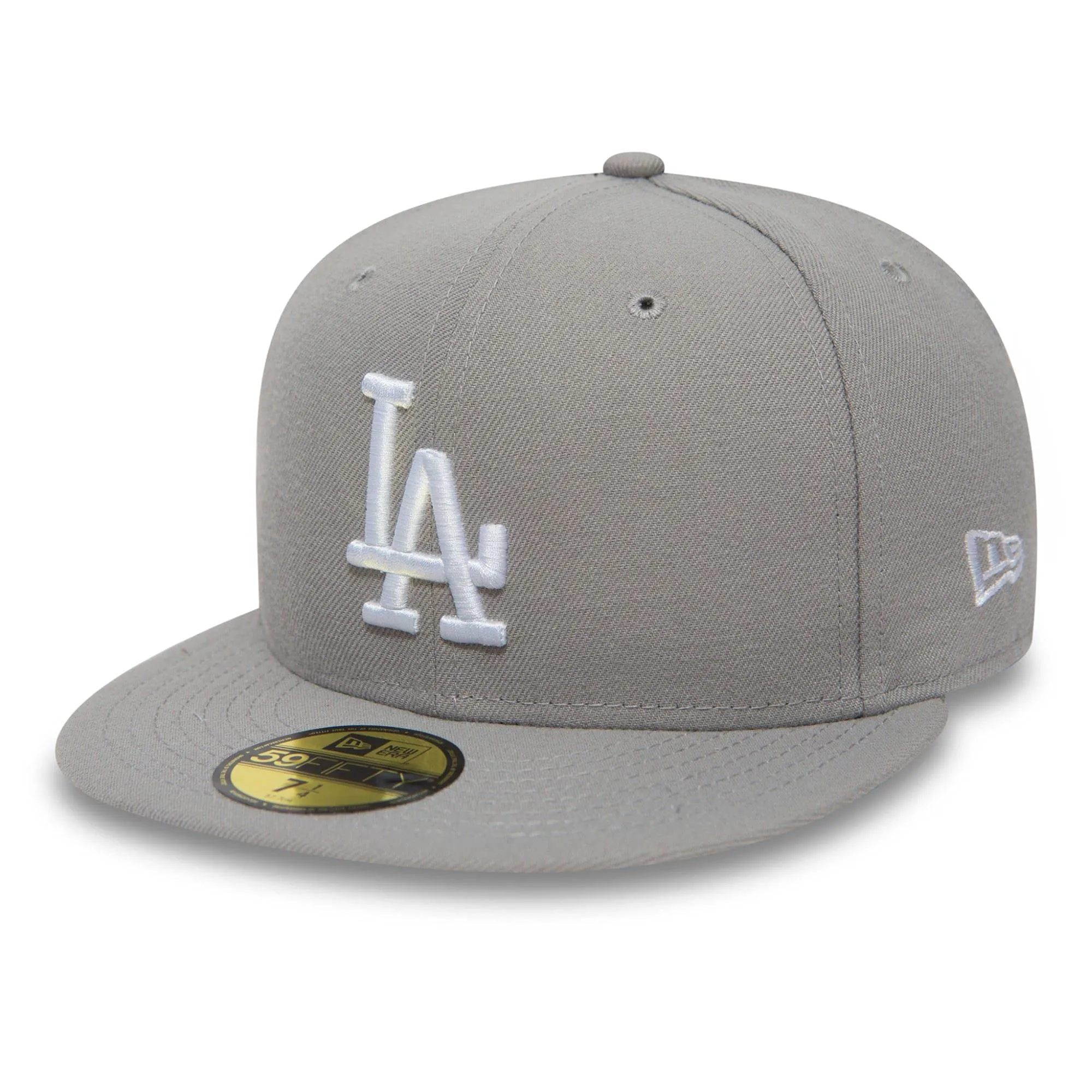 New Era MLB League Basic 59Fifty Los Angeles Dodgers Snapback Cap, Gray White, 7 5/8 (60.6 cm) - immagine 1