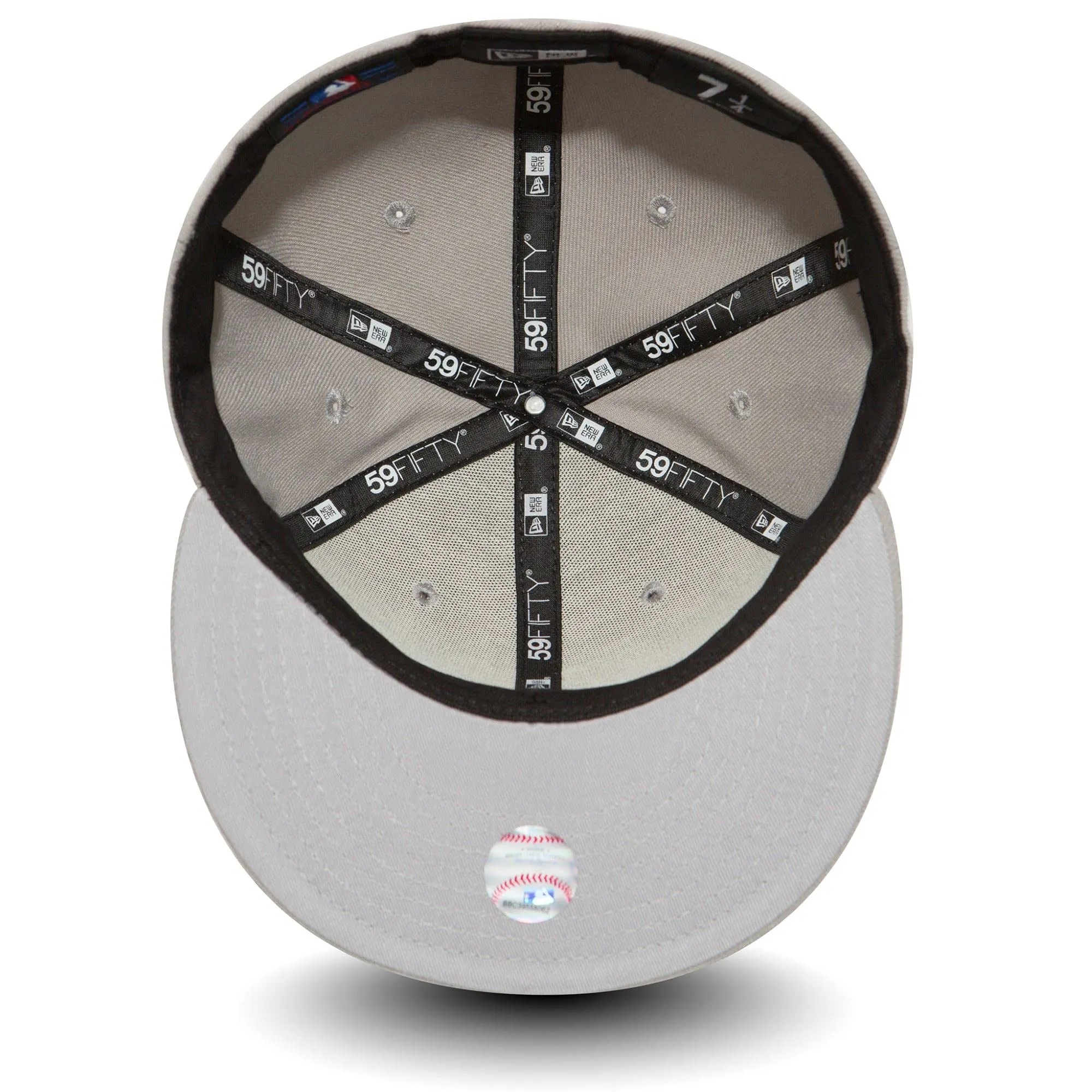 New Era MLB League Basic 59Fifty Los Angeles Dodgers Snapback Cap, Gray White, 7 5/8 (60.6 cm) - immagine 4