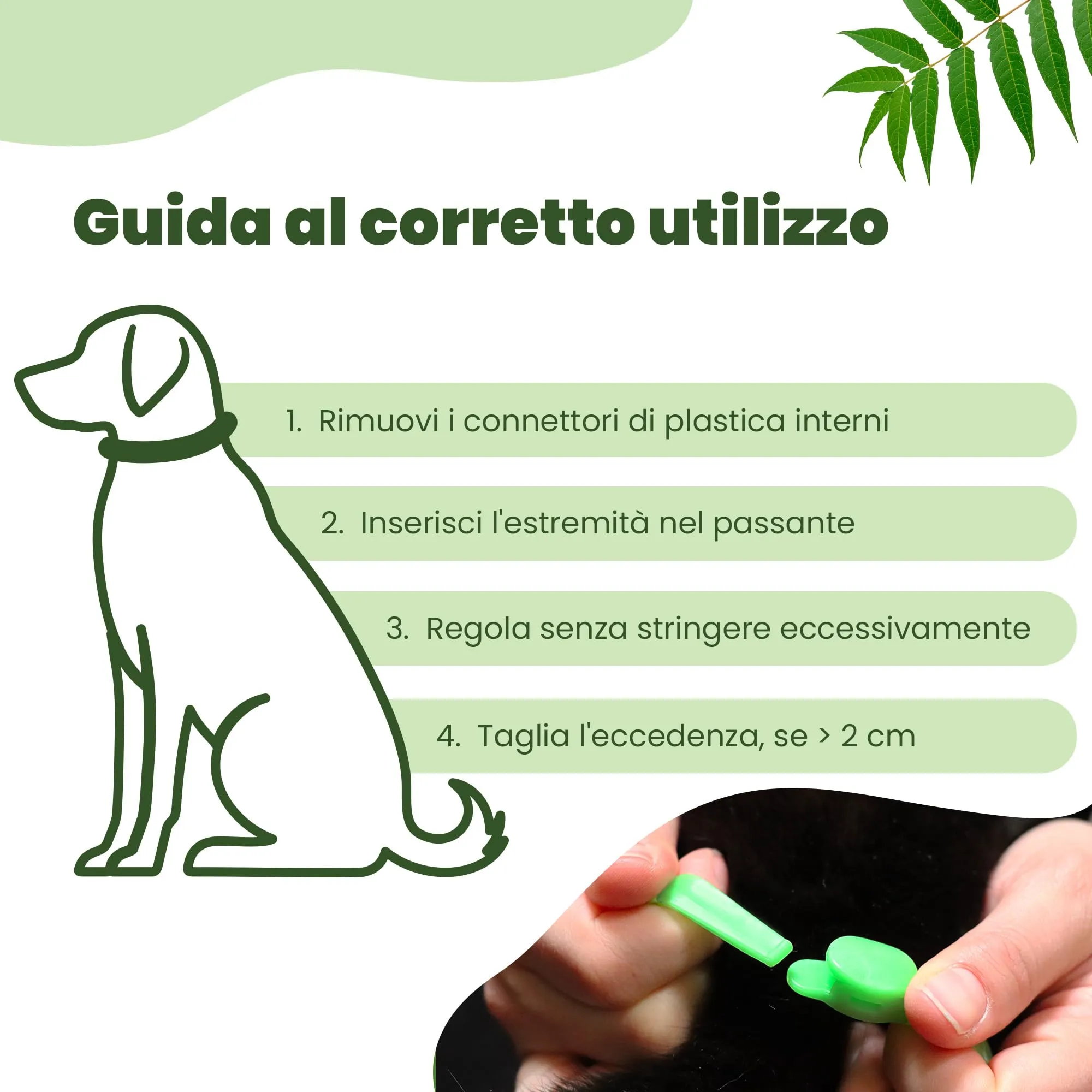 Camon Collare Barriera per Cane Olio di Neem, 60cm - immagine 4