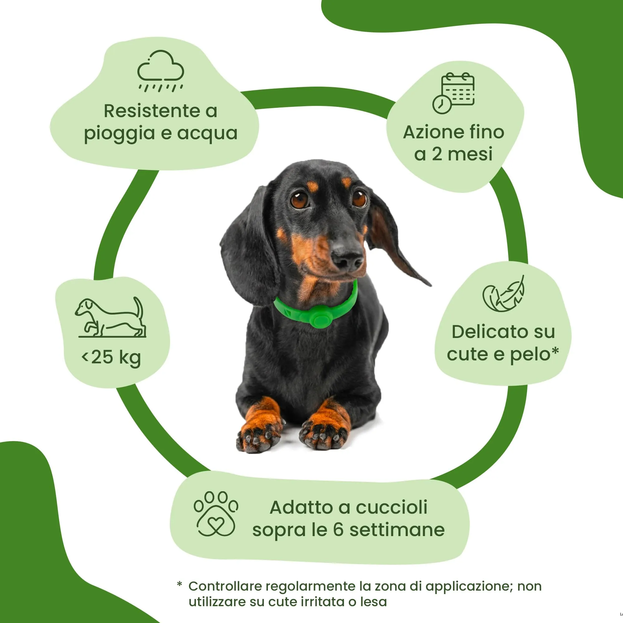 Camon Collare Barriera per Cane Olio di Neem, 60cm - immagine 5