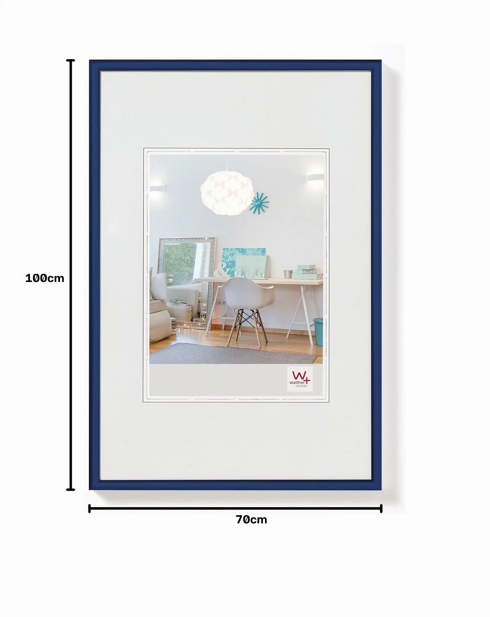Walther Design Cornice Blu 70 x 100 cm KV100L - immagine 6