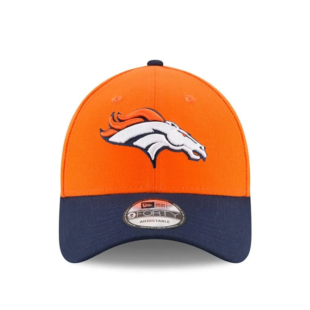 New Era The League 9Forty Denver Broncos Official Team Colour Cap, Men's, Orange, One Size - immagine 2