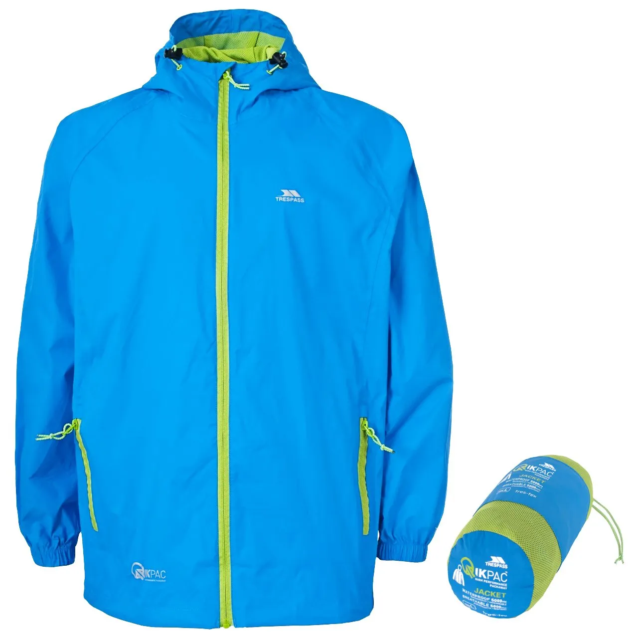 Trespass Qikpac Giacca Ripiegabile Unisex, Cobalt, L - immagine 1