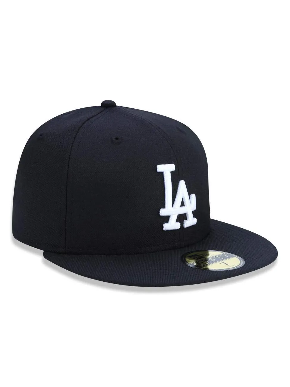 New Era MLB League Basic 59Fifty Los Angeles Dodgers Snapback Cap, Black White, 7 1/8 (56.8 cm) - immagine 3