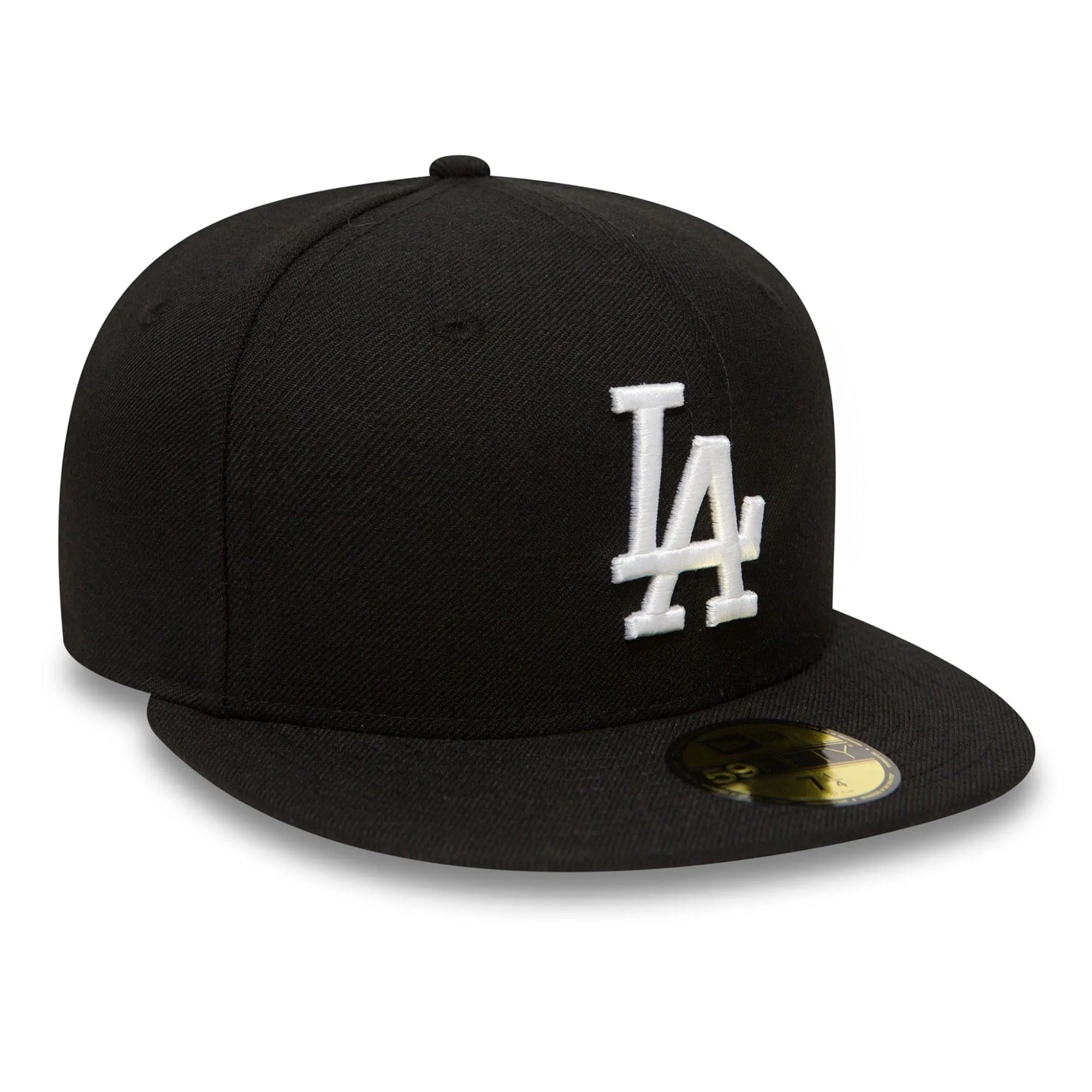 New Era MLB League Basic 59Fifty Los Angeles Dodgers Snapback Cap, Black White, 7 3/4 (61.5 cm) - immagine 2